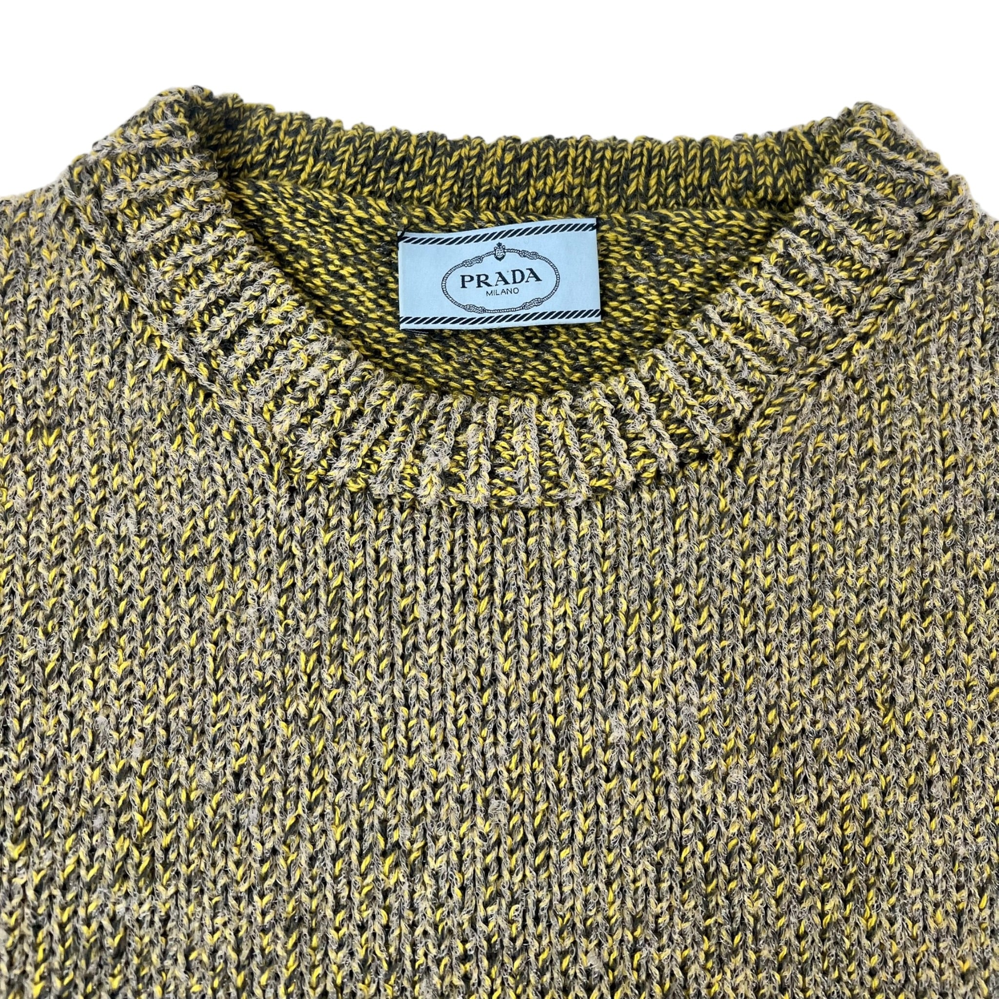 Prada Knit Crewneck Sweater Green/Multi
