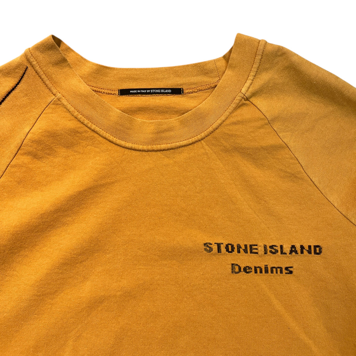 Vintage Stone Island Denims Compass Sleeve Graphic Long-Sleeve
