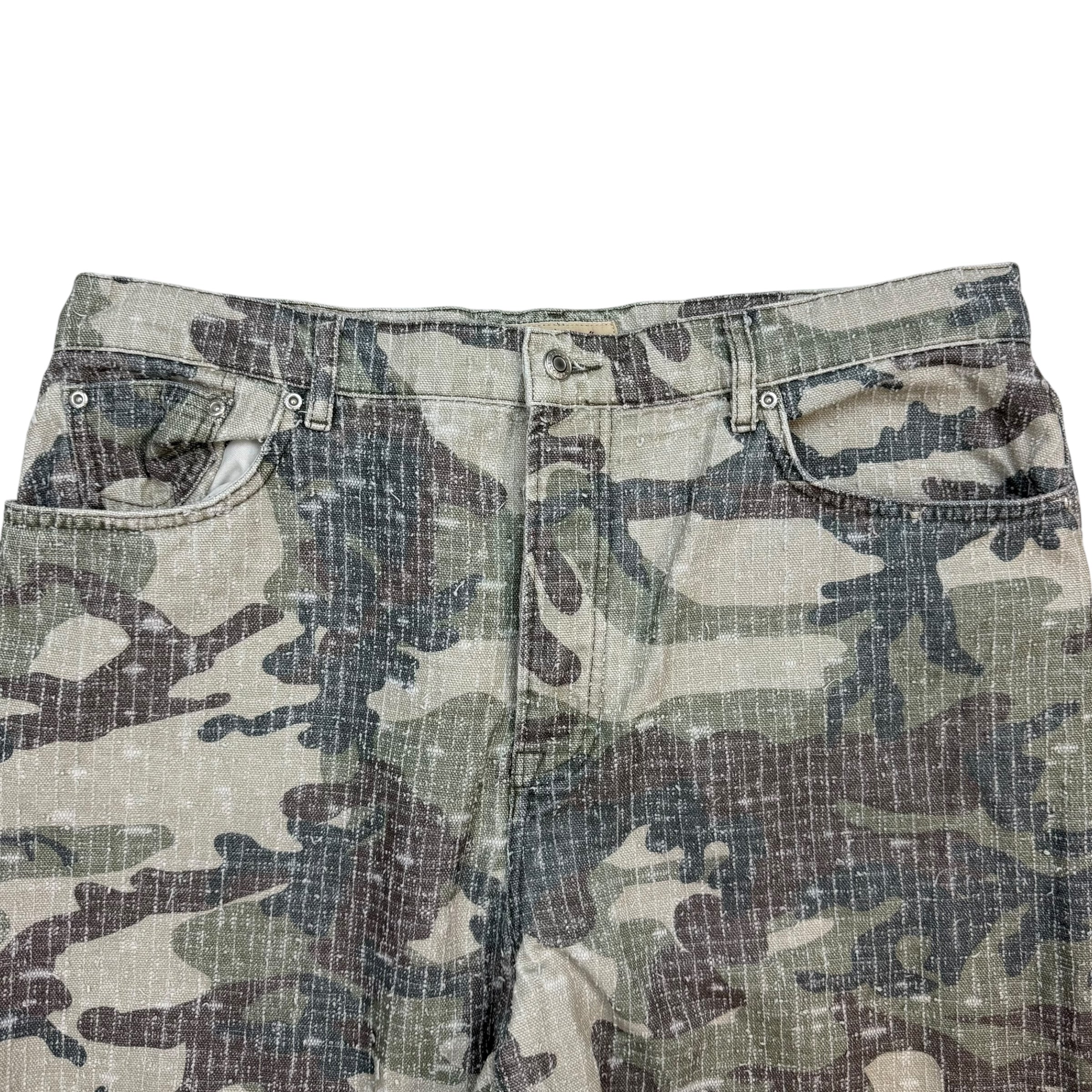 Stussy Needlepunch Big Ol’ Jeans Woodland Camo