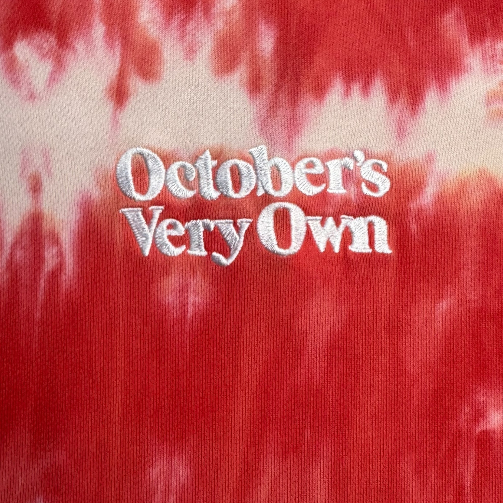 OVO Marble Tie Dye Hoodie Red