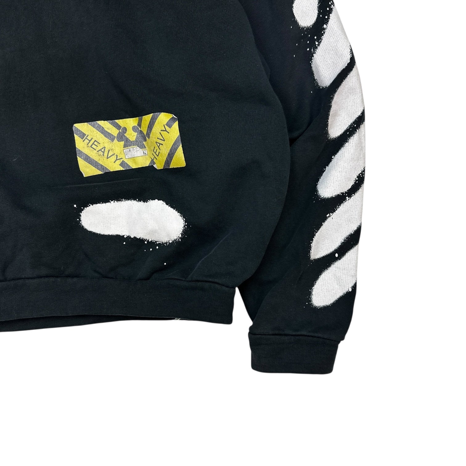 Off-White Diag Spray Hoodie Black