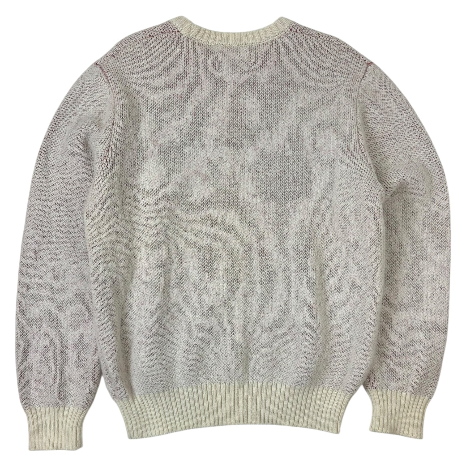 Stussy Dice Mohair Knit Sweater Bone