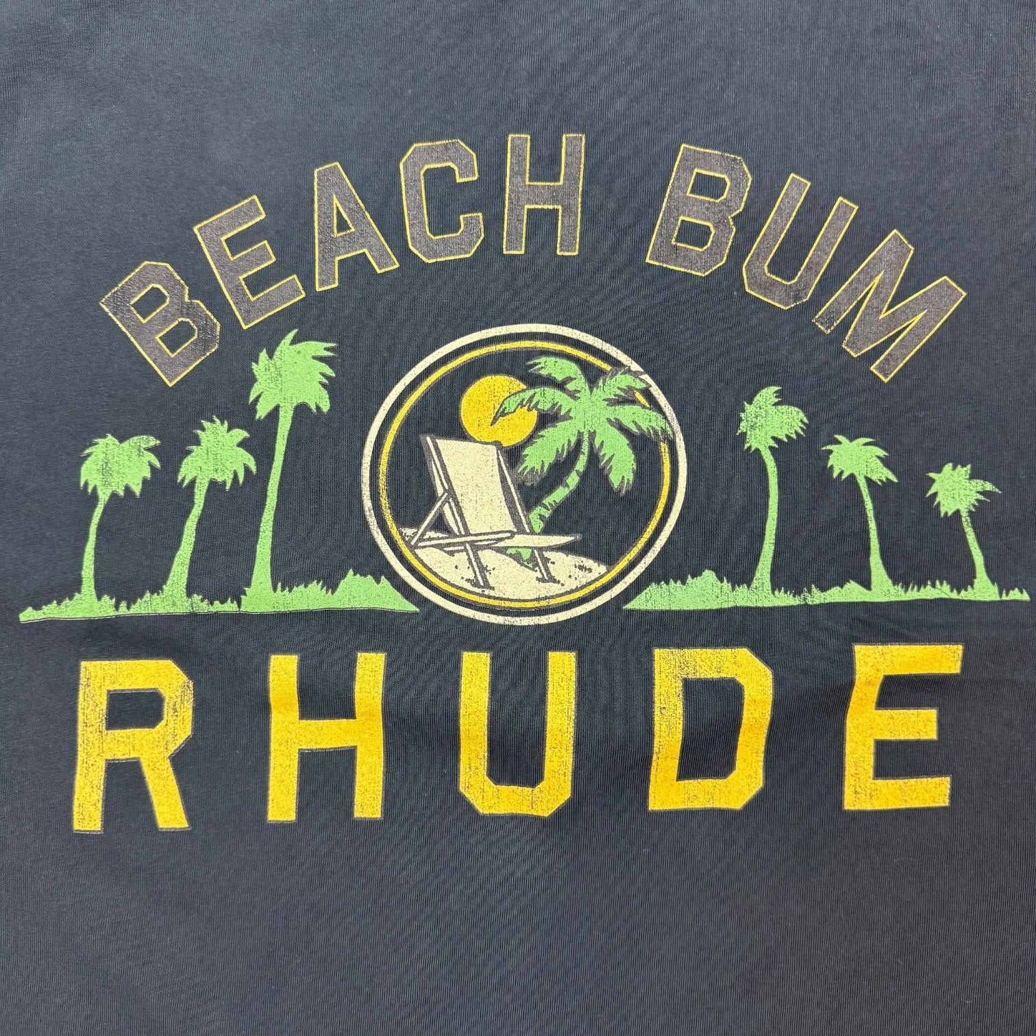 Rhude Palmera Tee Vintage Black