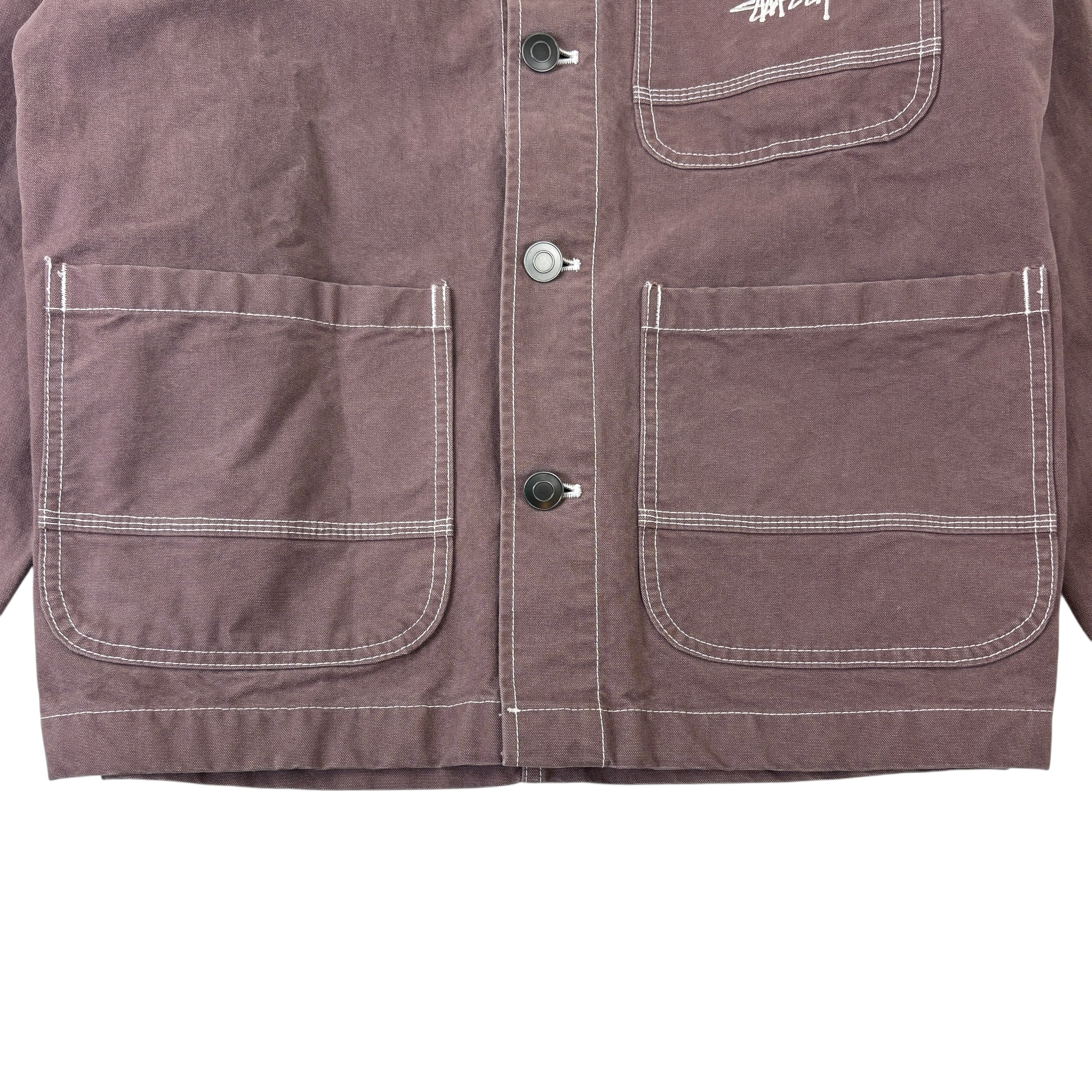 Stussy Brushed Moleskin Chore Jacket Cognac