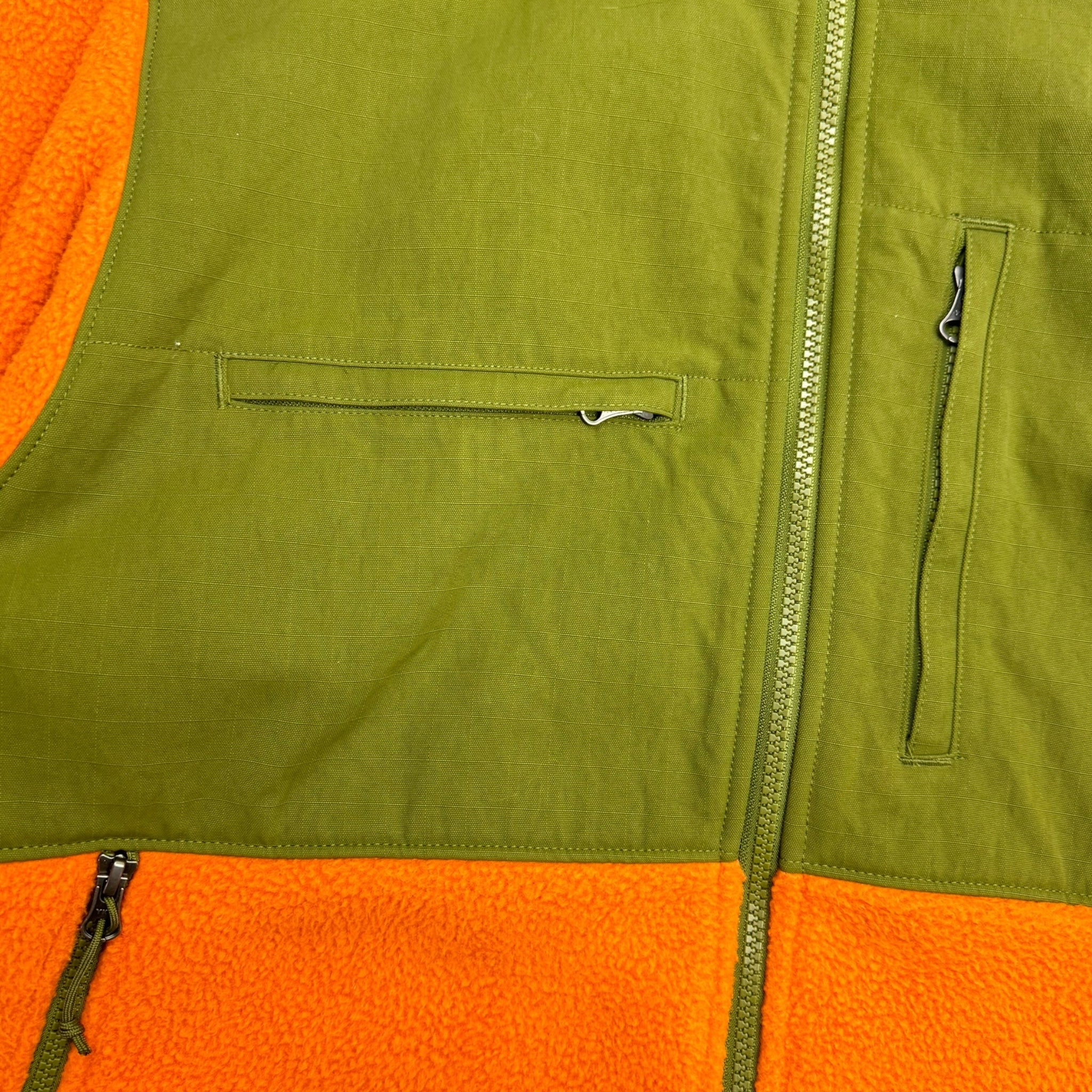 The North Face Denali Fleece Zip Jacket Orange/Green