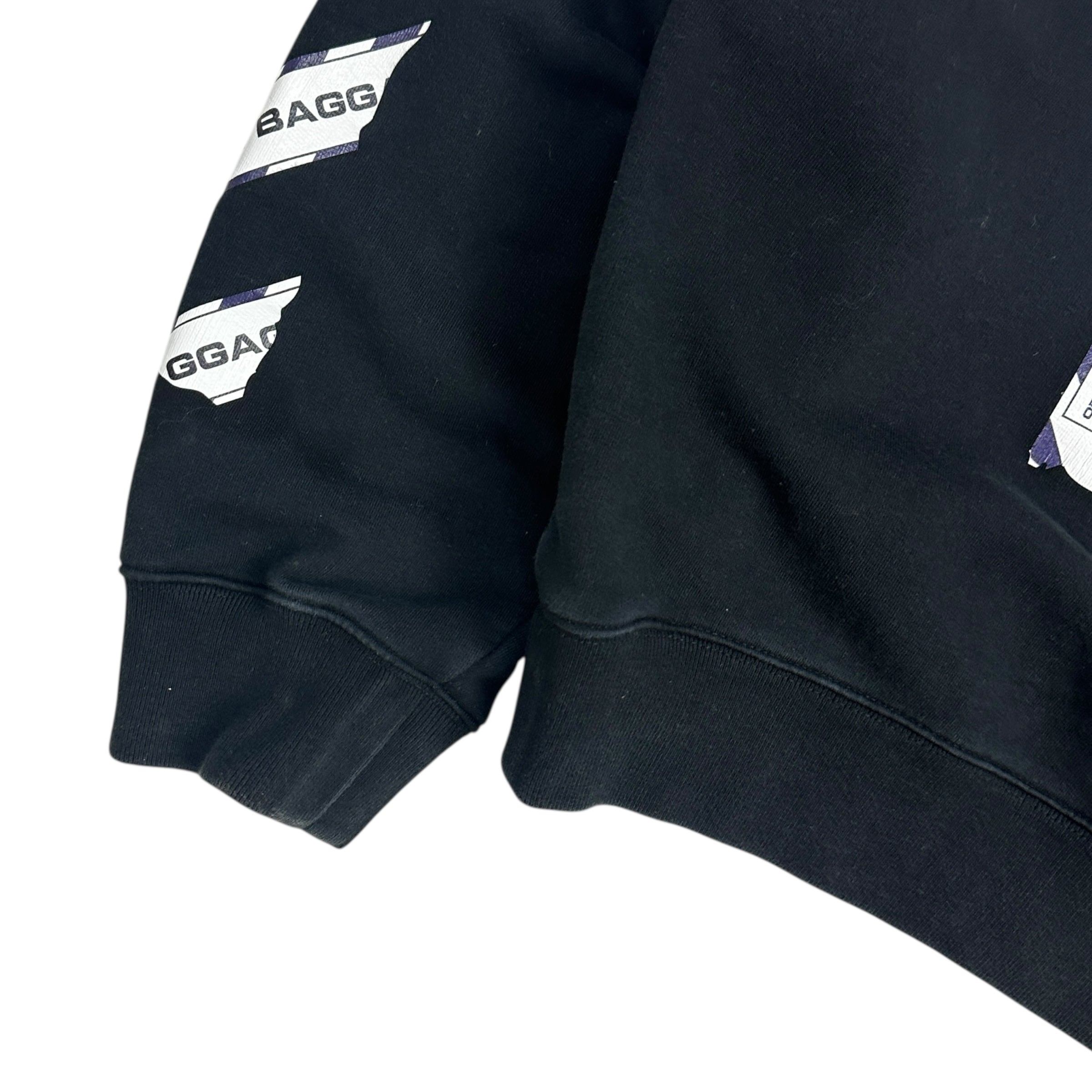 Off White Airport Tape Arrows Crewneck Black