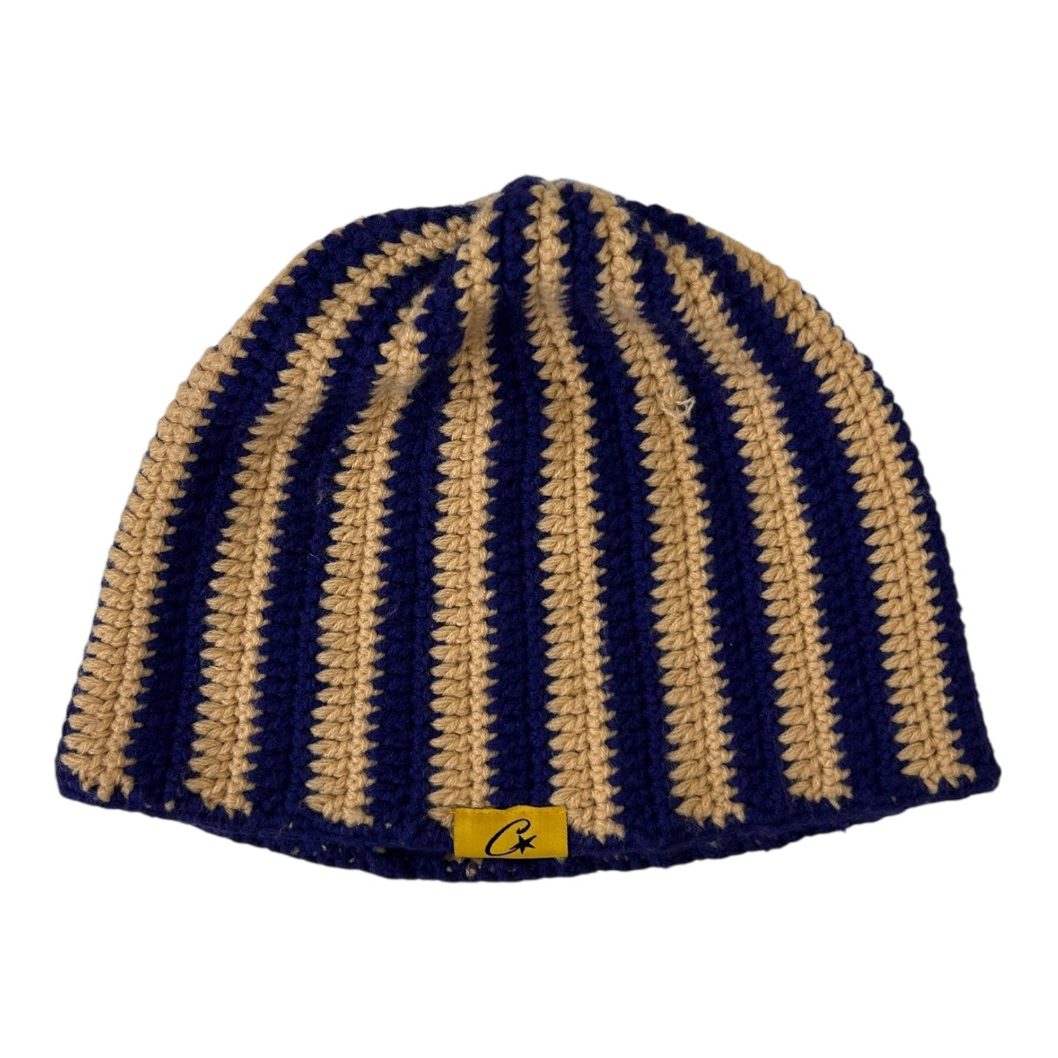Corteiz Crochet Beanie Cream/Blue