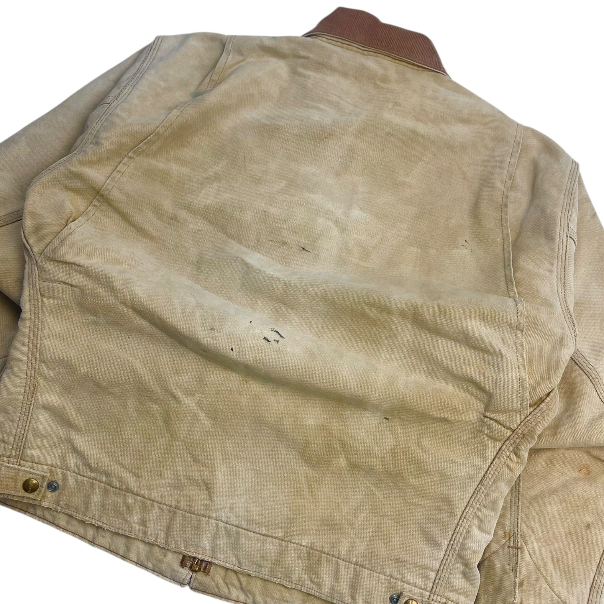 Vintage Carhartt Detroit Workwear Jacket Faded Tan