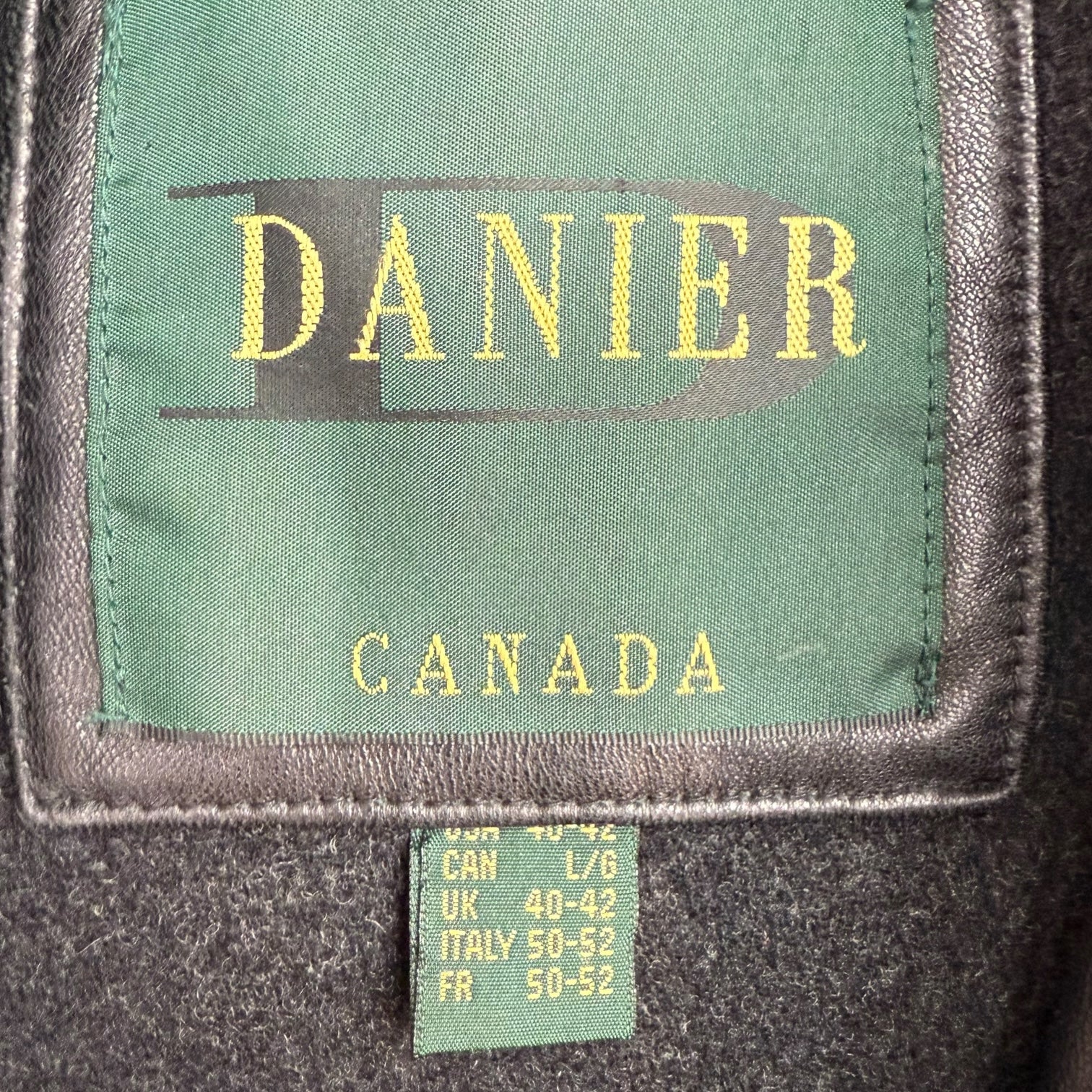 Vintage Danier Leather Jacket Black