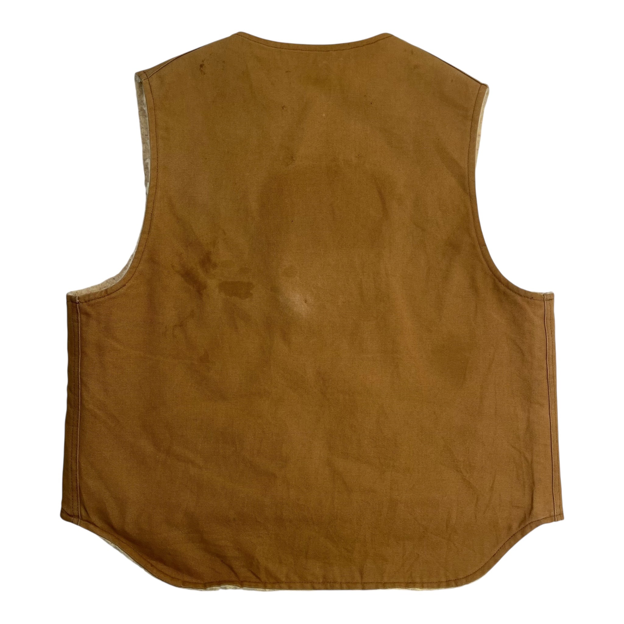 Vintage Carhartt Fleece Lined Vest Tan