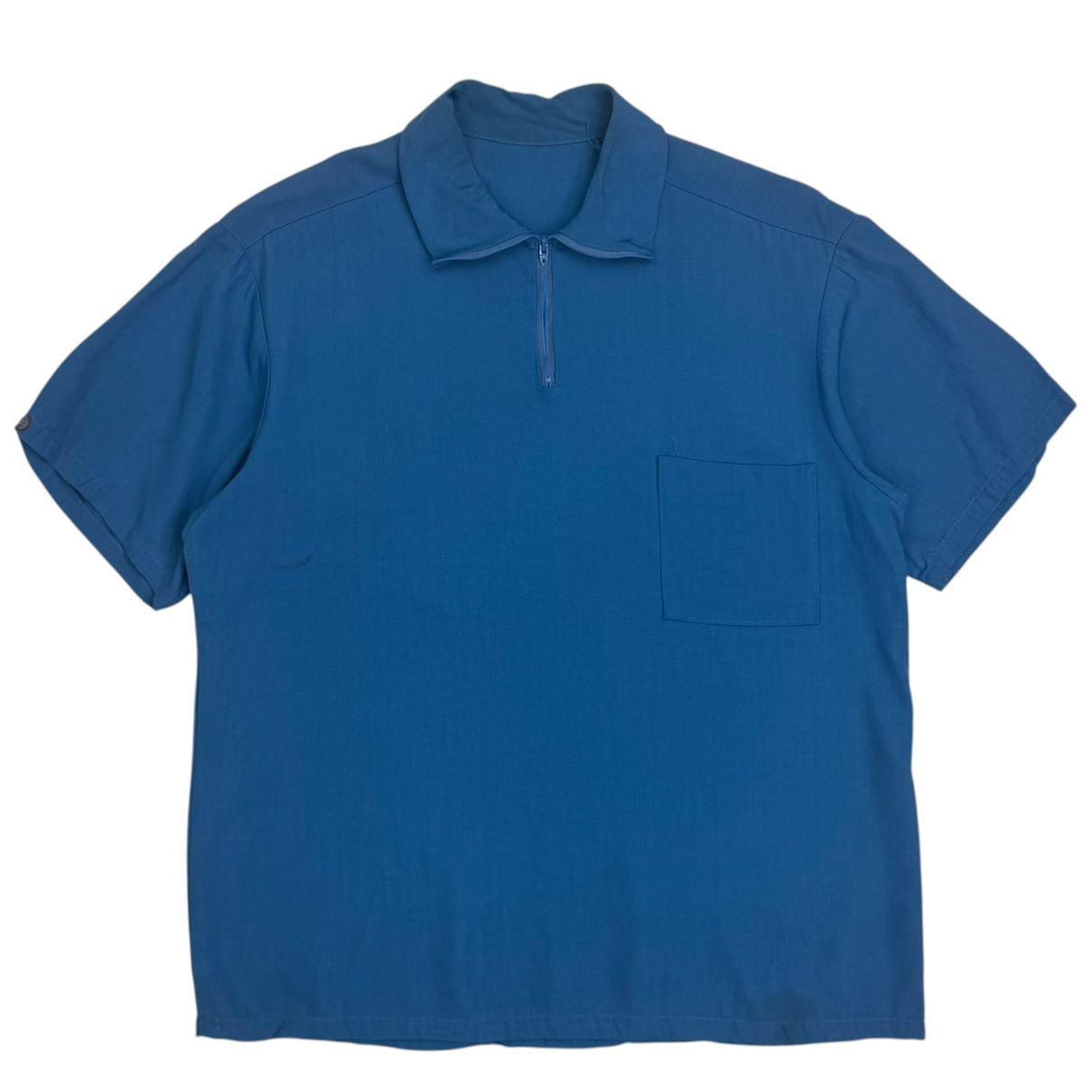 True Vintage Taber Eagles Quarter Zip Shirt Blue