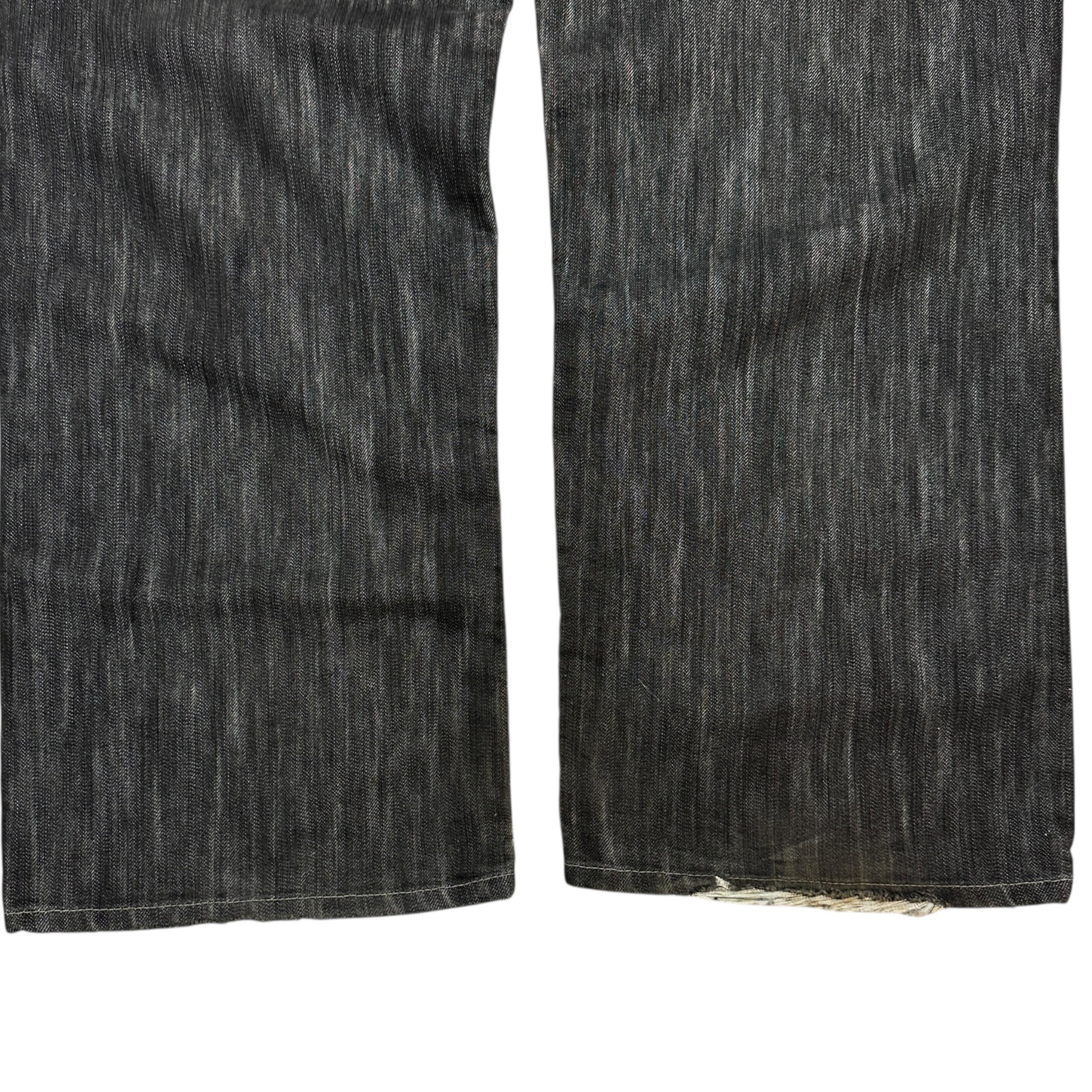 Vintage Y2K Avirex Embroidered Denim Washed Black