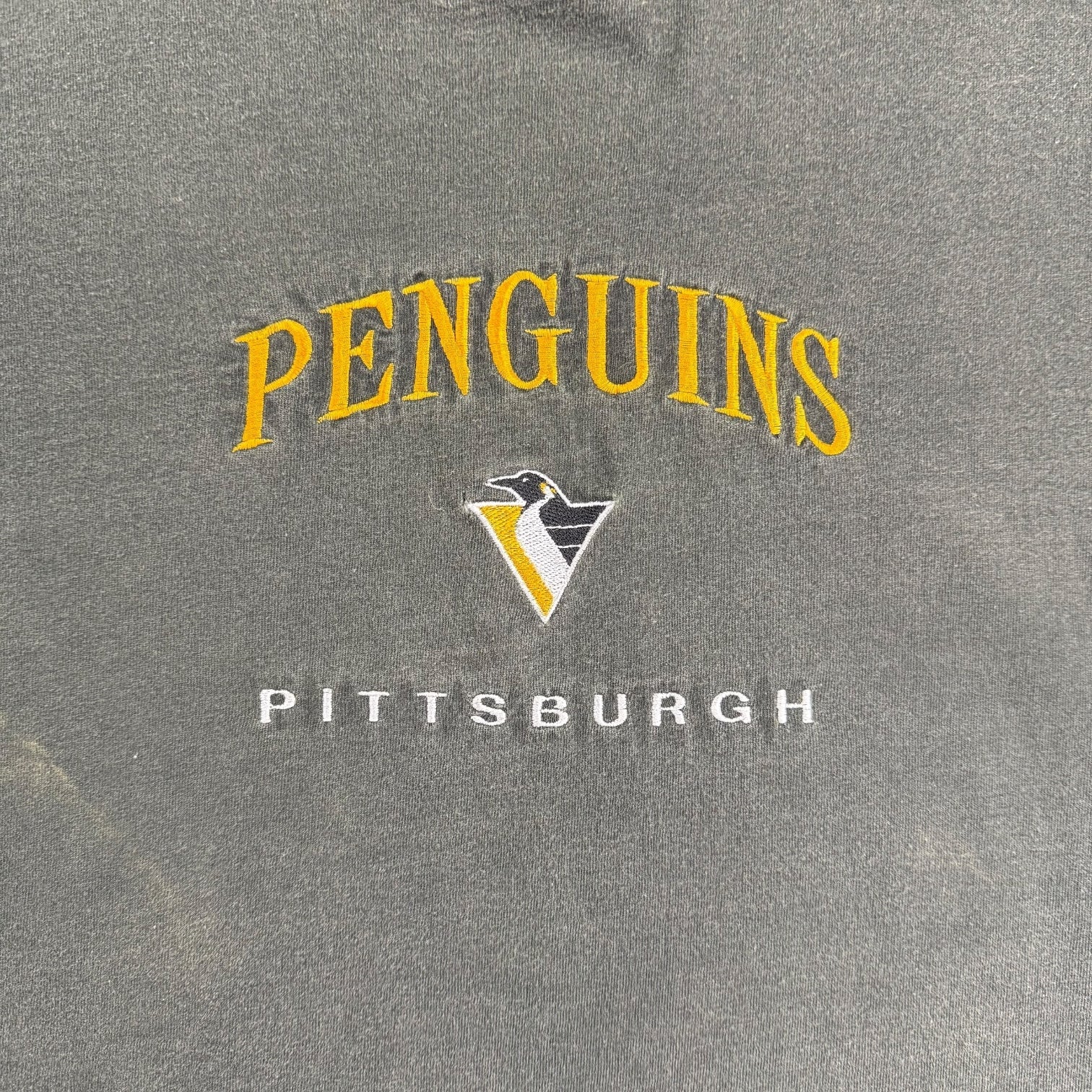 Vintage Pittsburgh Penguins Tee Faded Black