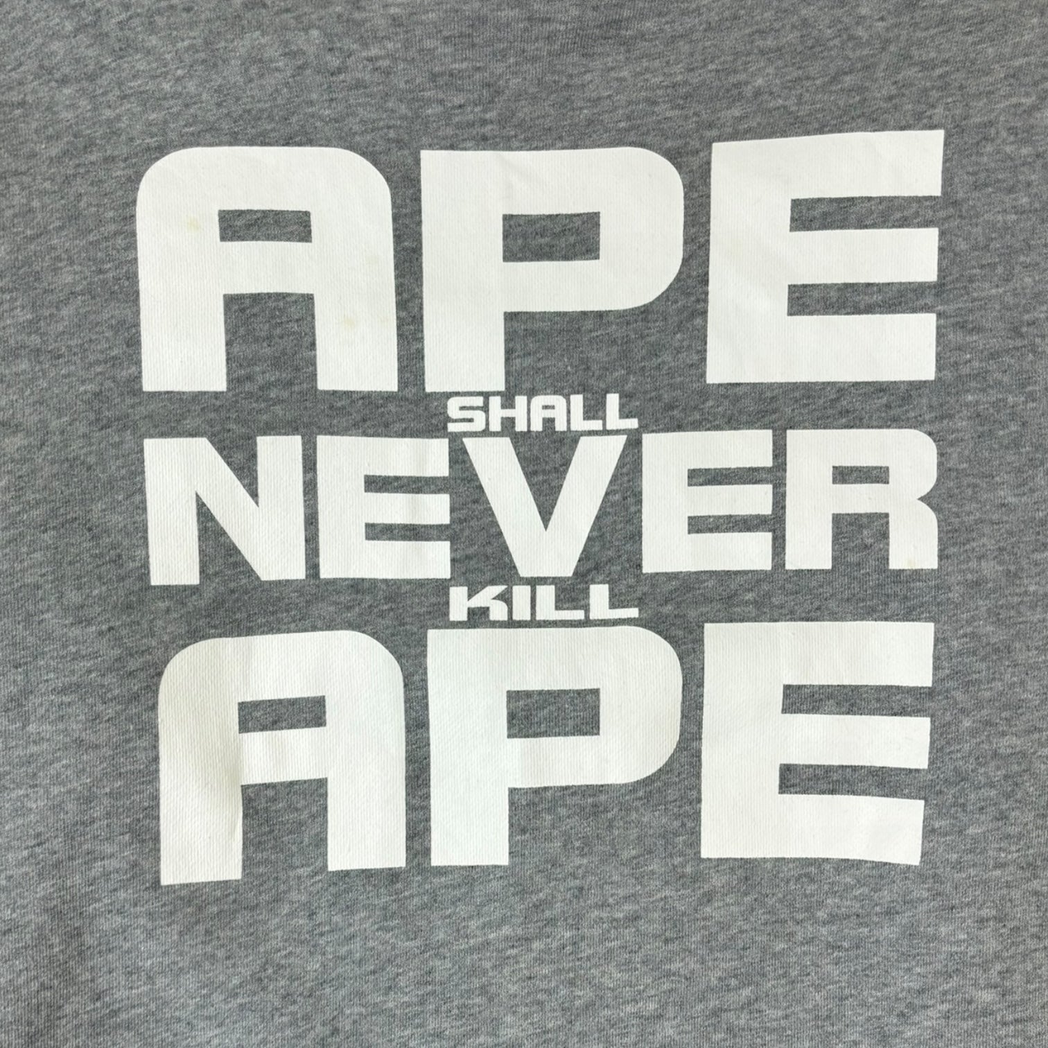 BAPE SS14 4-Way College Crewneck Grey/Navy