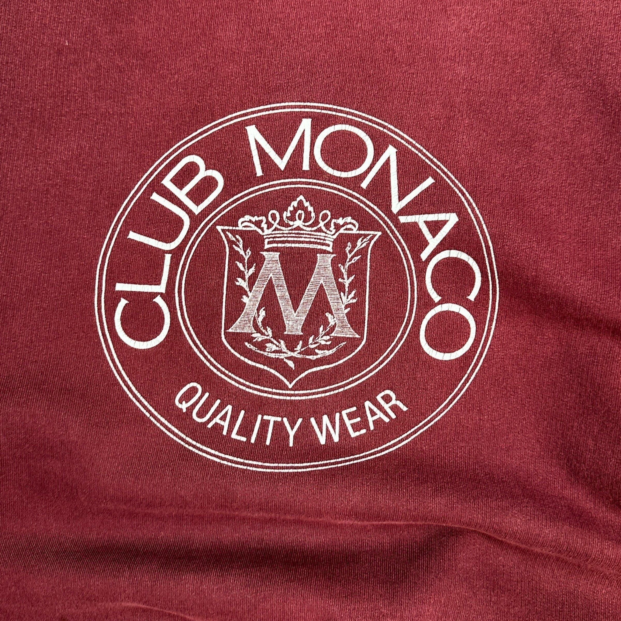 Vintage Club Monaco Crewneck Burgundy