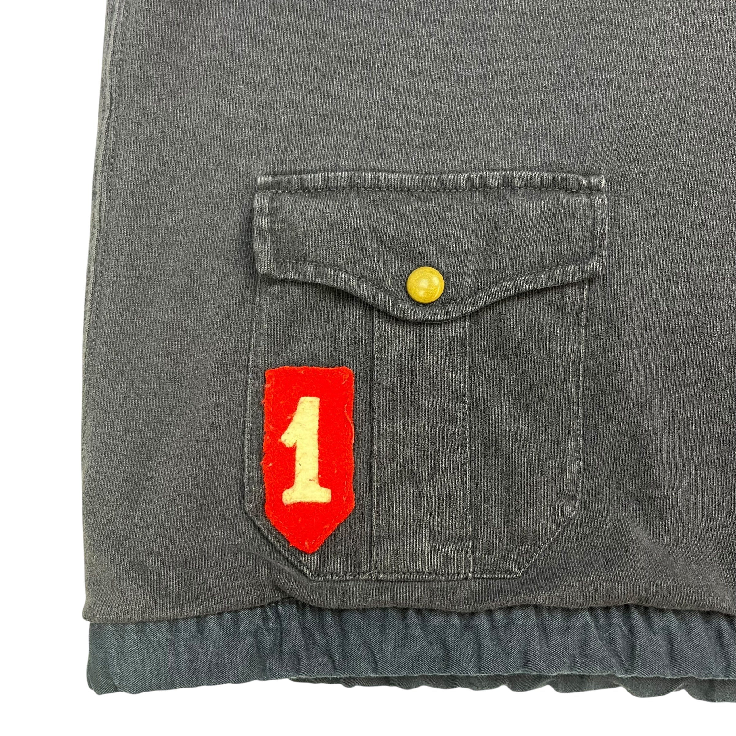 Vintage Polo Ralph Lauren Hooded Rugby Shirt Navy Blue/White
