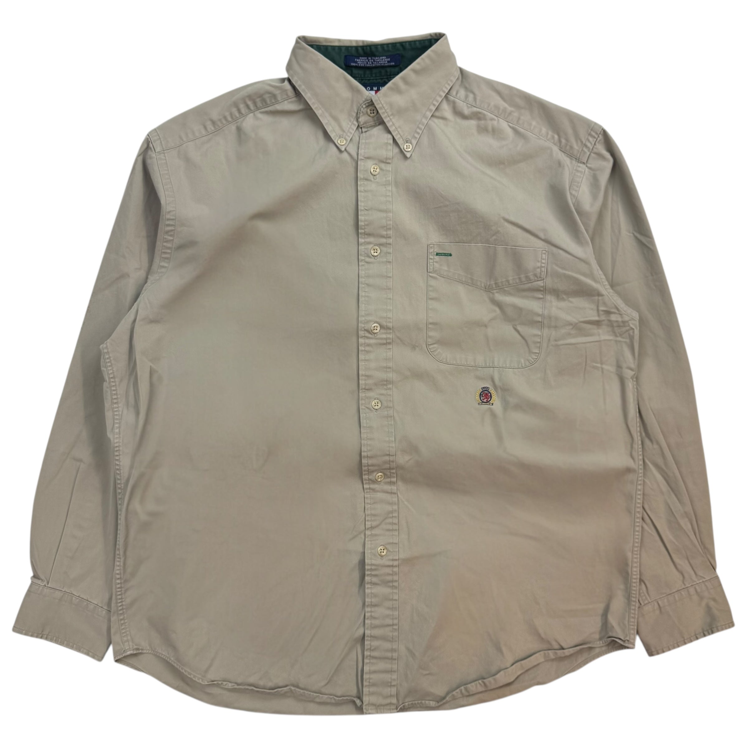 Vintage Tommy Hilfiger Button Up Shirt Beige