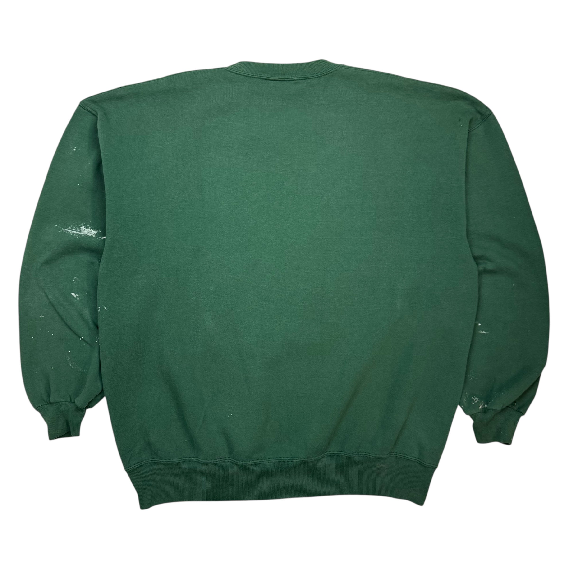 Vintage Cleveland State Crewneck Sweater Green