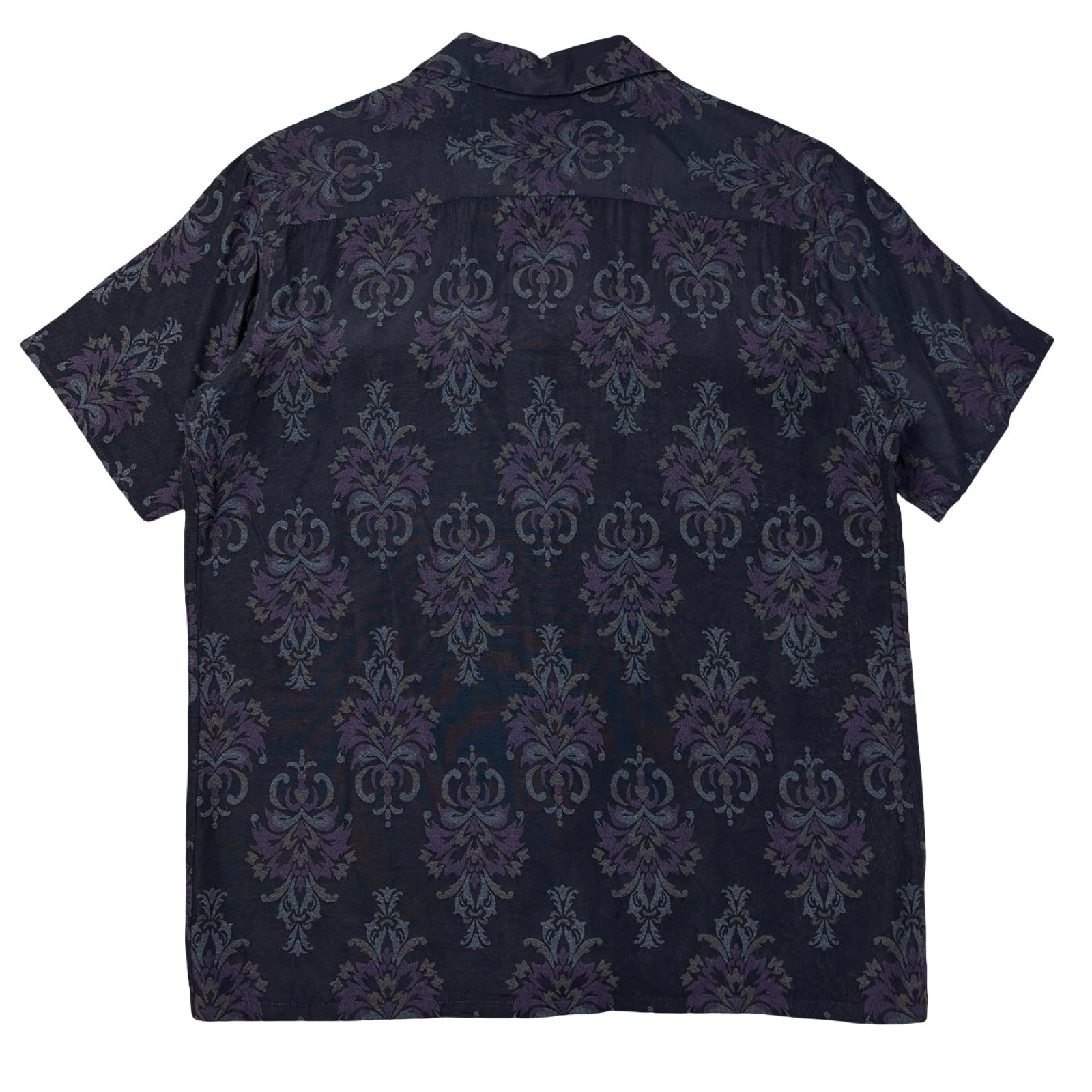 Needles Ornamental Jacquard Camp Collar Button Up Shirt
