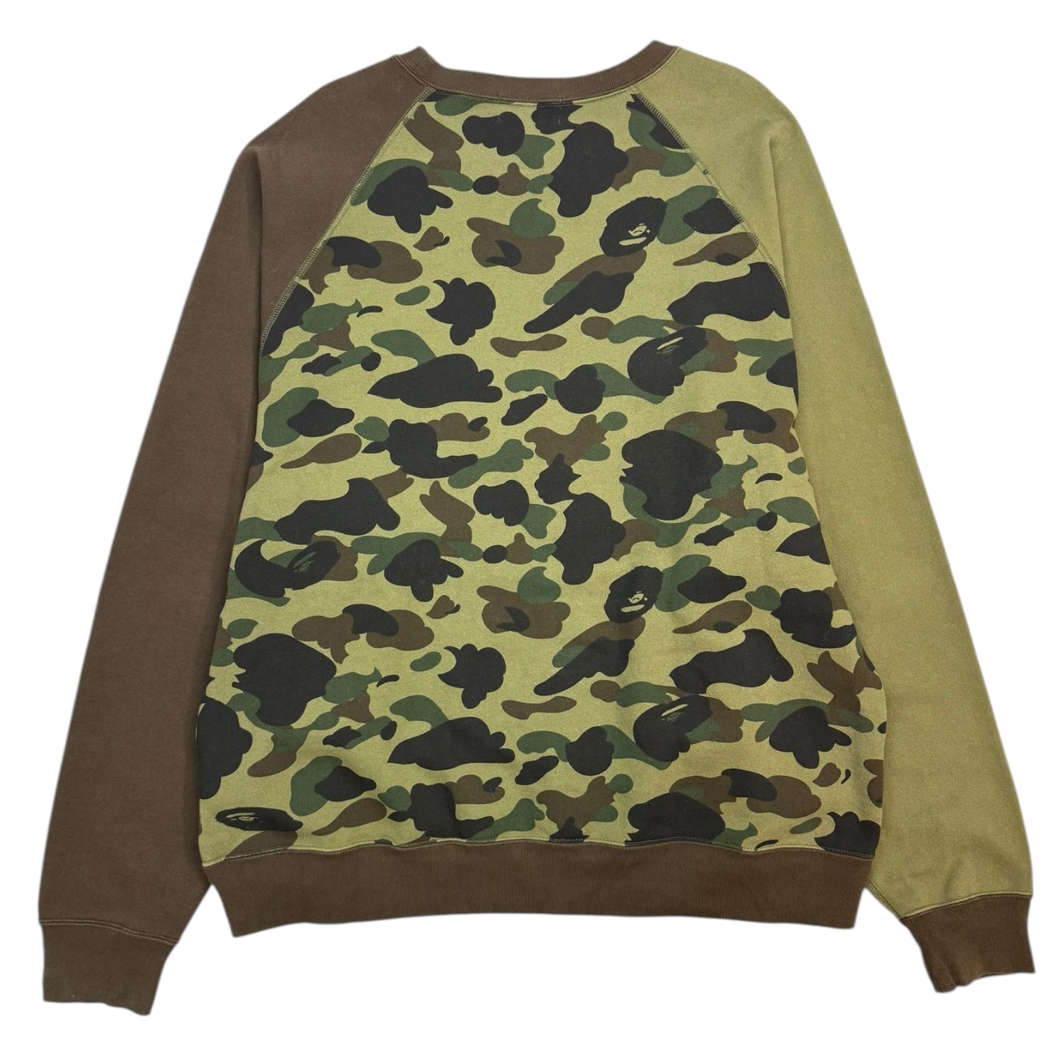 Bape 1st Camo Crazy Bathing Ape Spellout Crewneck