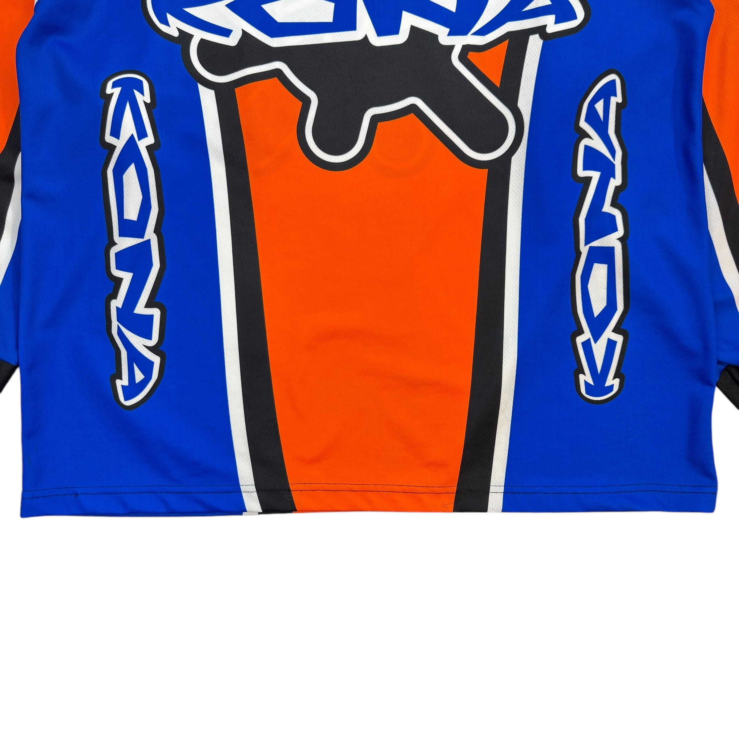 Vintage Kona Mountain Bike Jersey Orange Blue