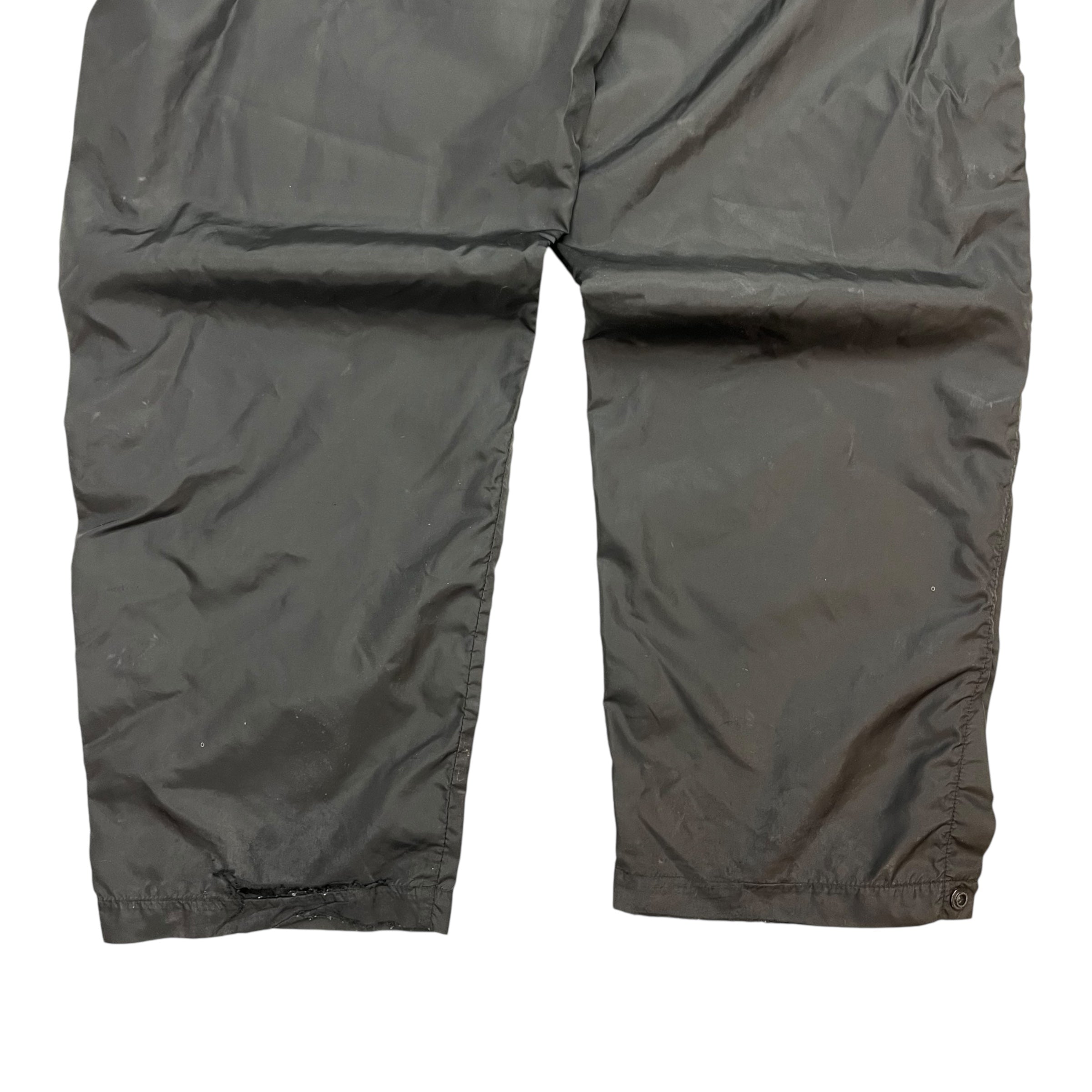 Vintage Nike Button Side Track Pants Black