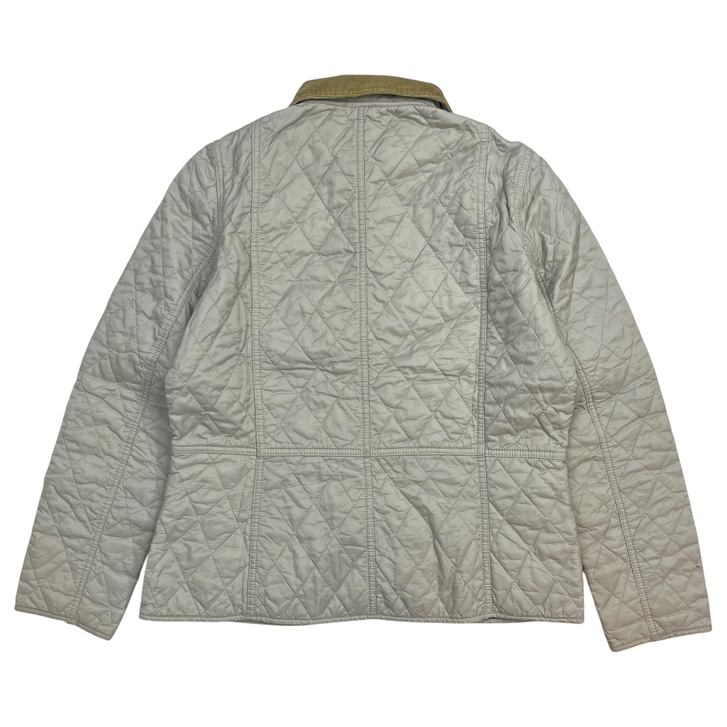 (W) Barbour Quilted Liddesdale Jacket White