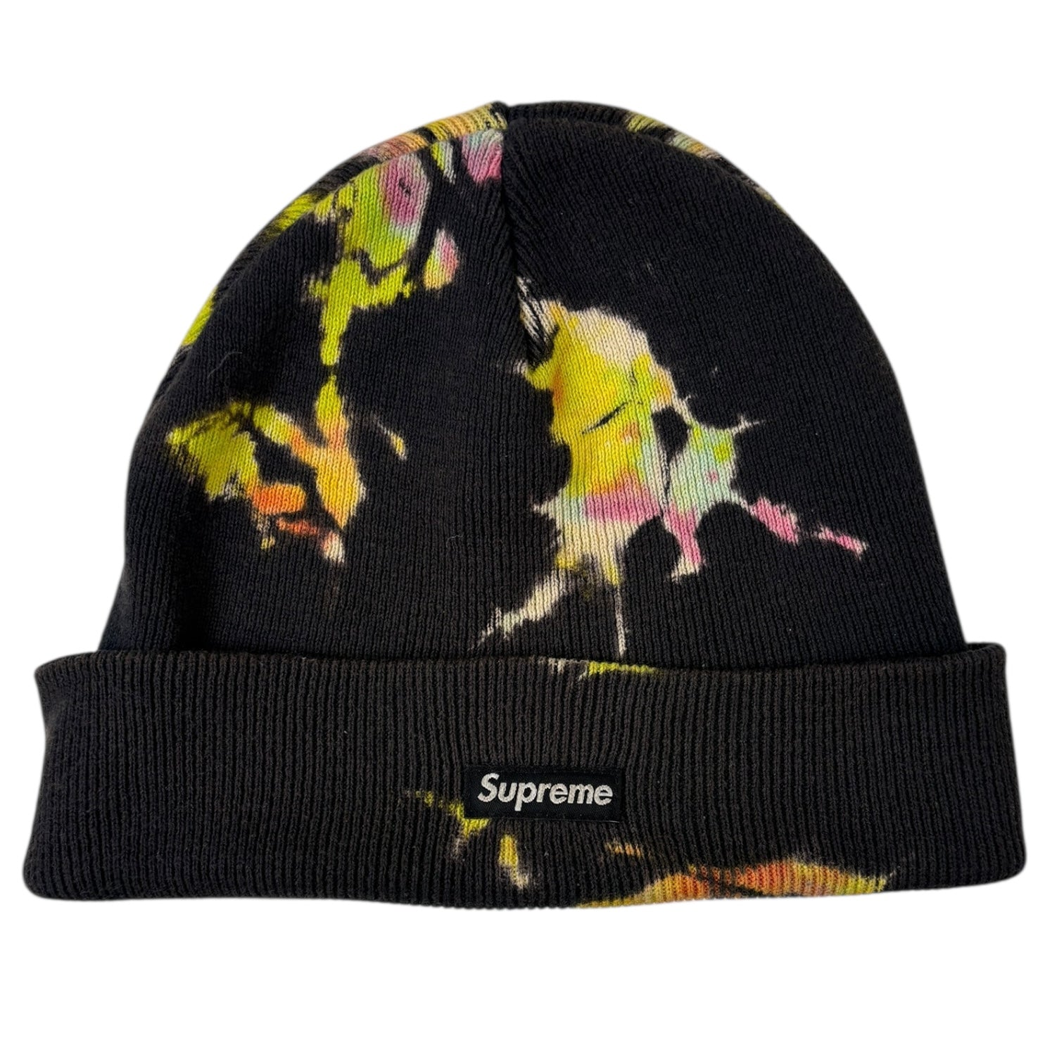 Supreme SS20 Splatter Dyed Beanie Black