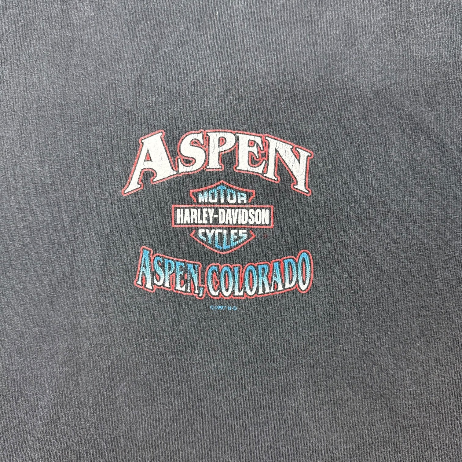 1997 Harley Davidson Of Aspen Tee Black