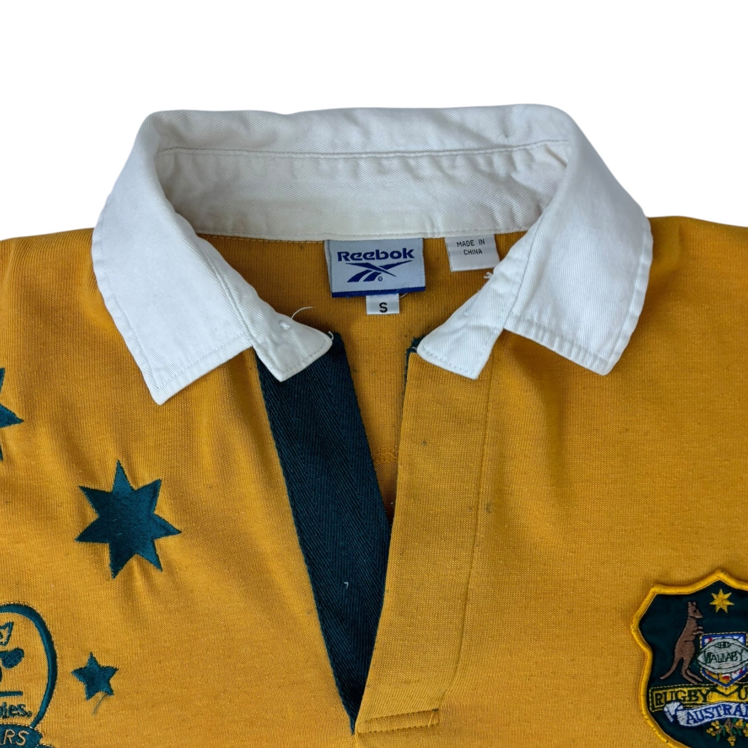 Vintage 1999 Australia Wallabies Rugby Jersey Yellow