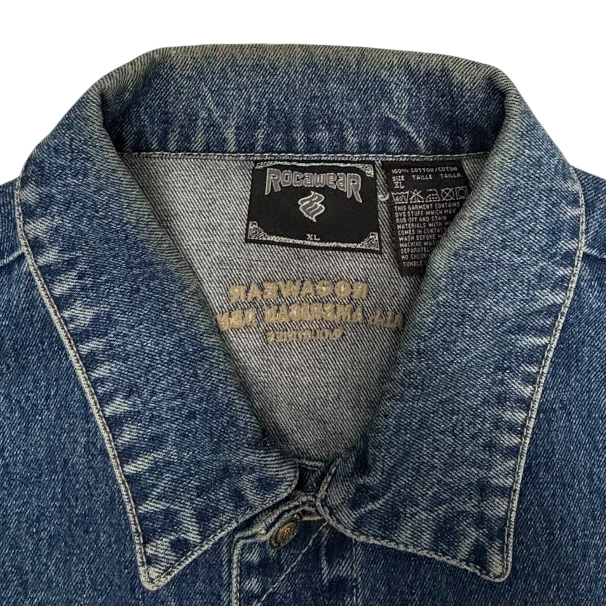 Vintage Rocawear Medium Wash Denim Jacket