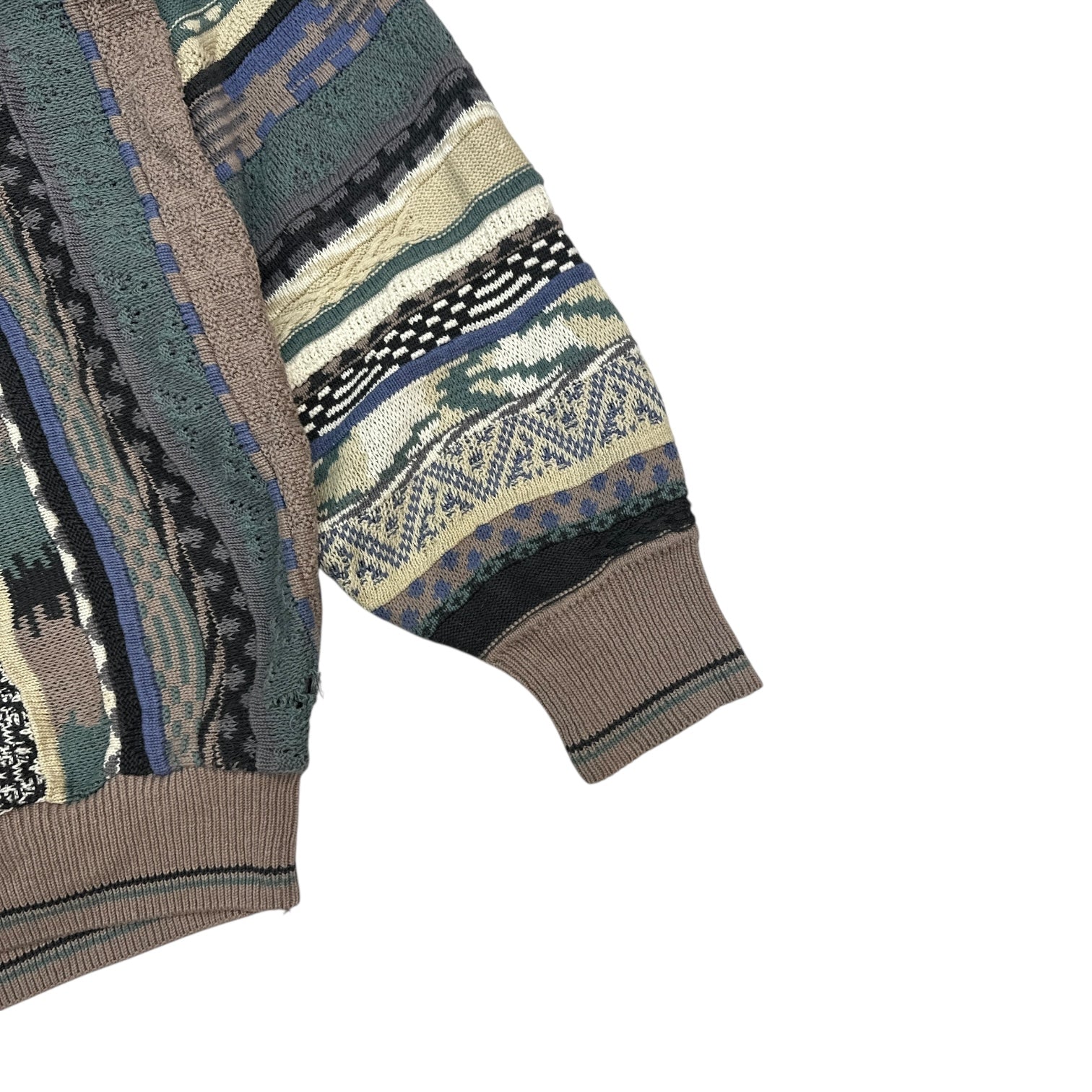 Vintage Tosani V Neck 3D Knit Sweater
