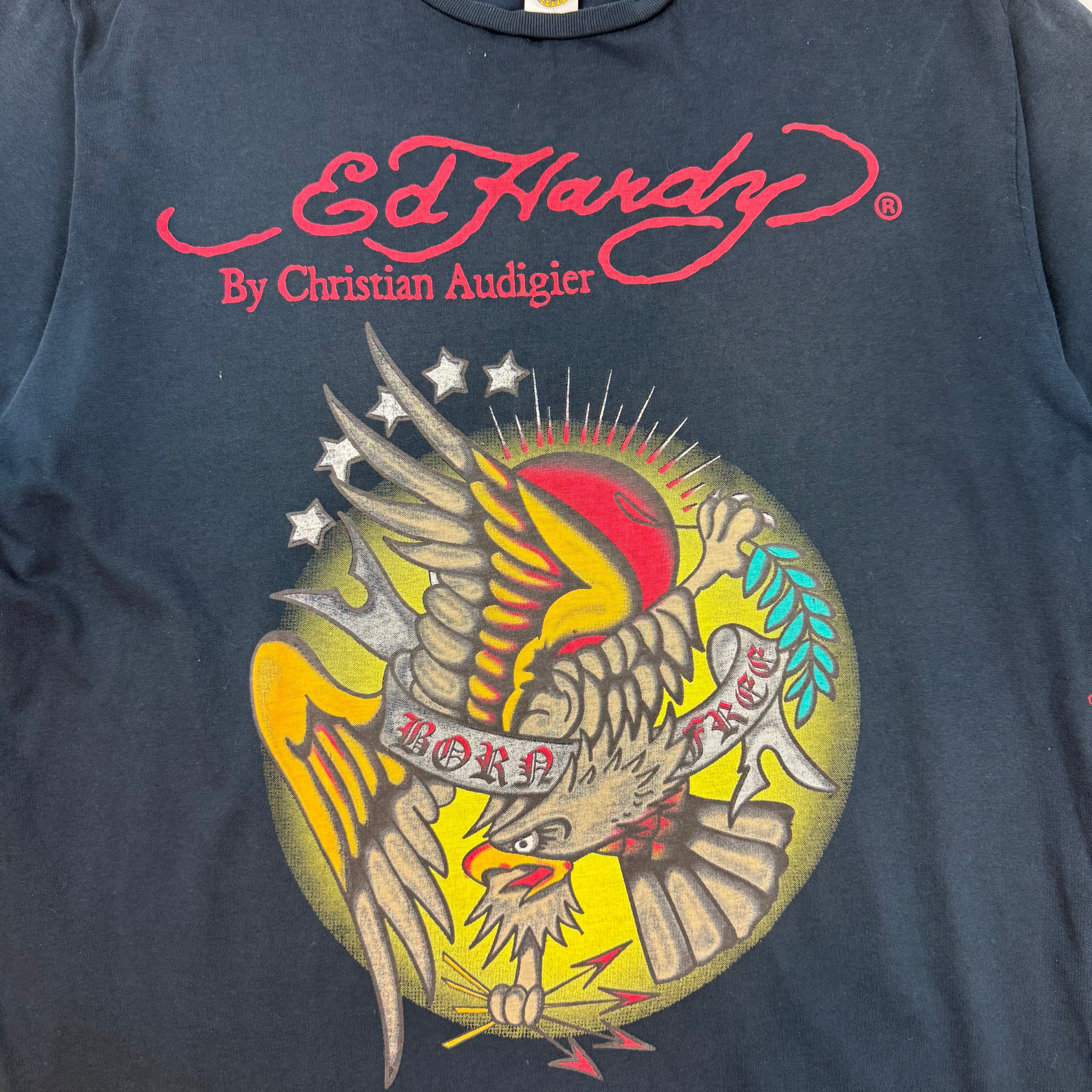Vintage Y2K Ed Hardy Eagle T-Shirt Black