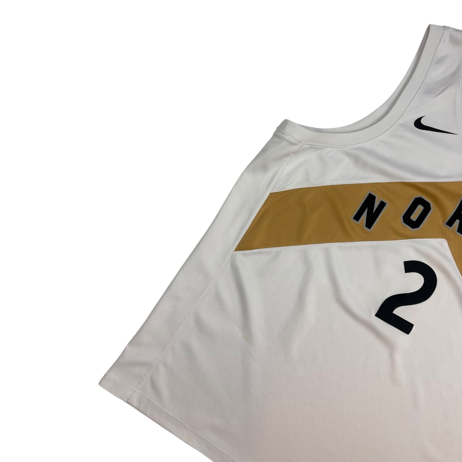 Toronto Raptors Kawhi Leonard 2019 OVO Jersey White/Gold
