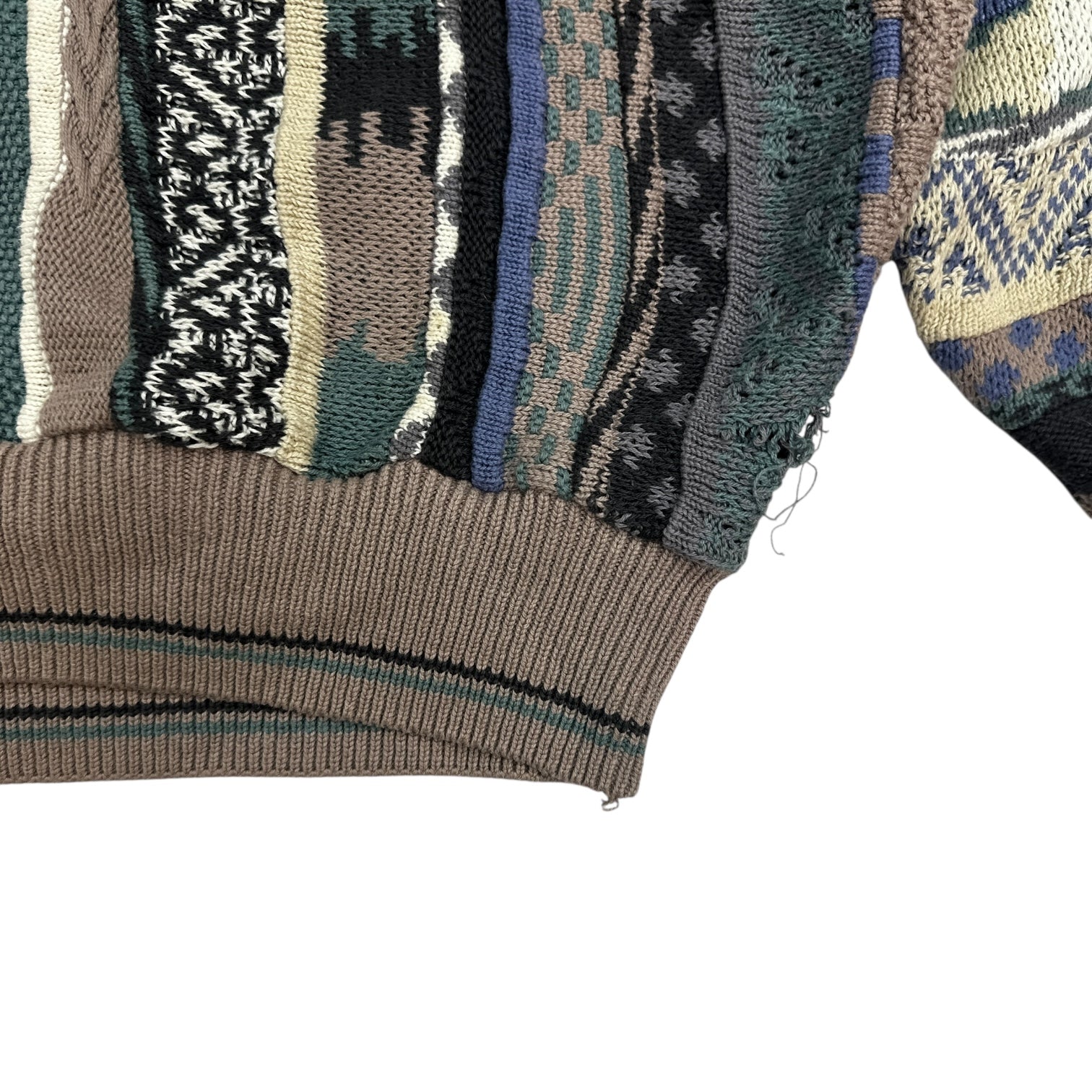 Vintage Tosani V Neck 3D Knit Sweater