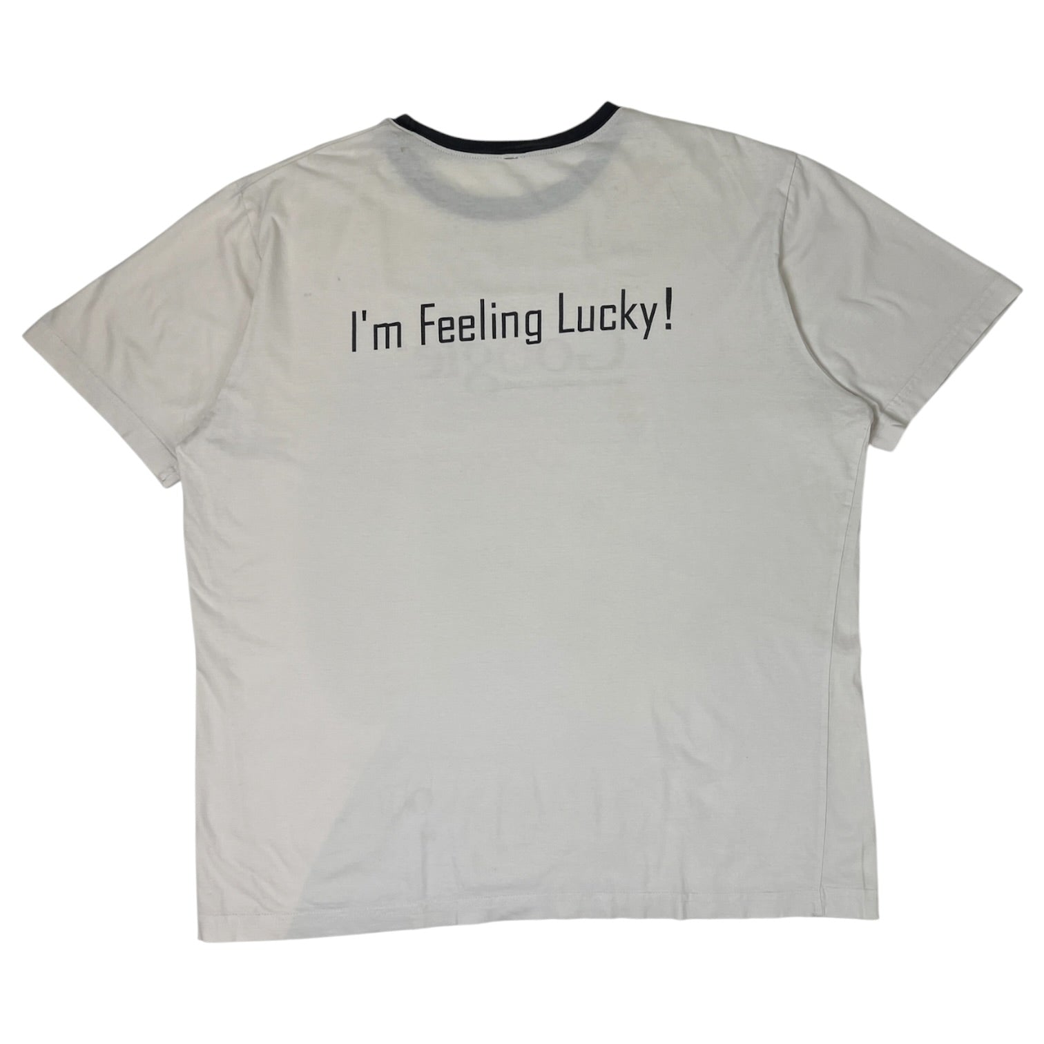 Vintage 2000’s Google “I’m Feeling Lucky” Ringer T-Shirt White