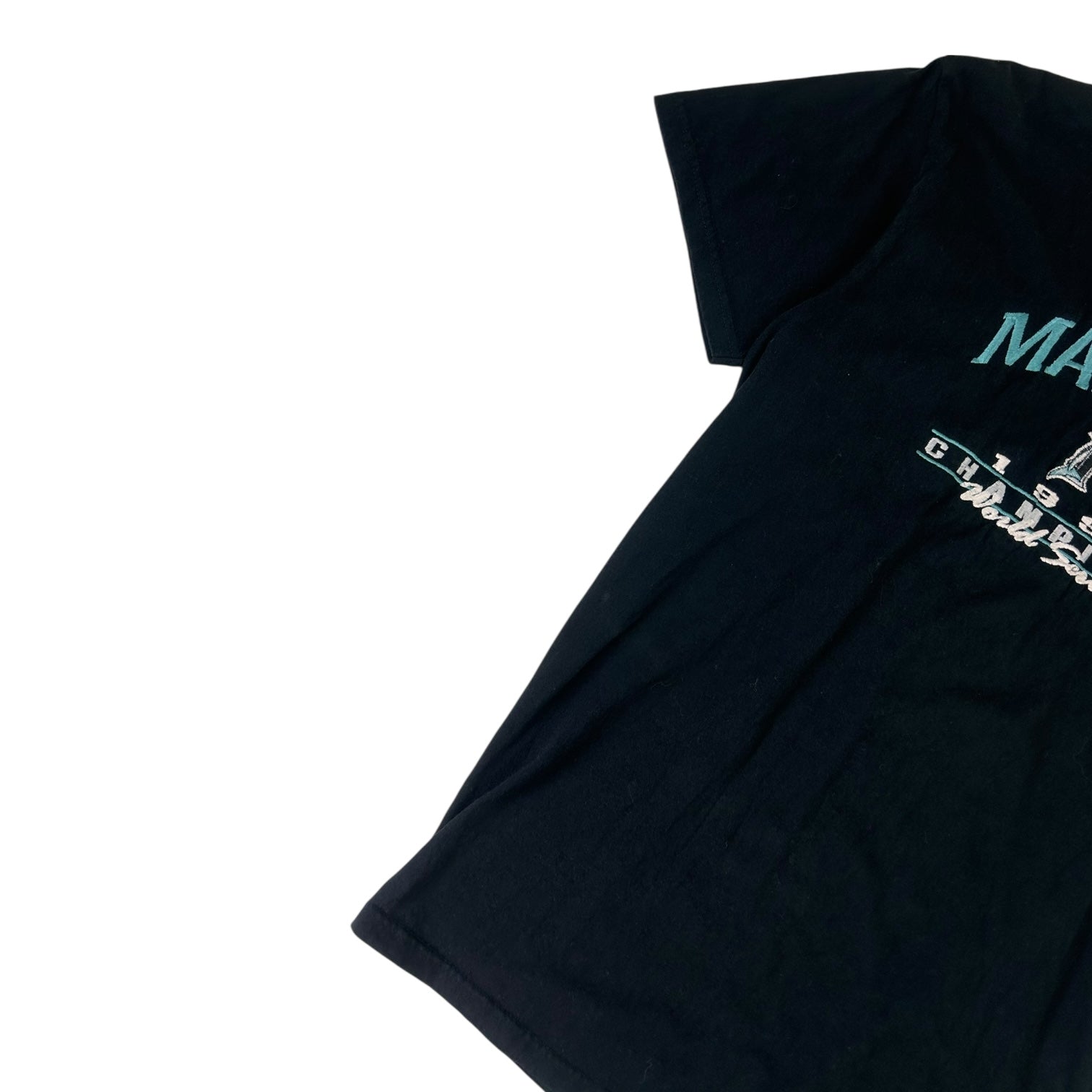 Vintage 1997 Marlins World Series Champions T-Shirt Black
