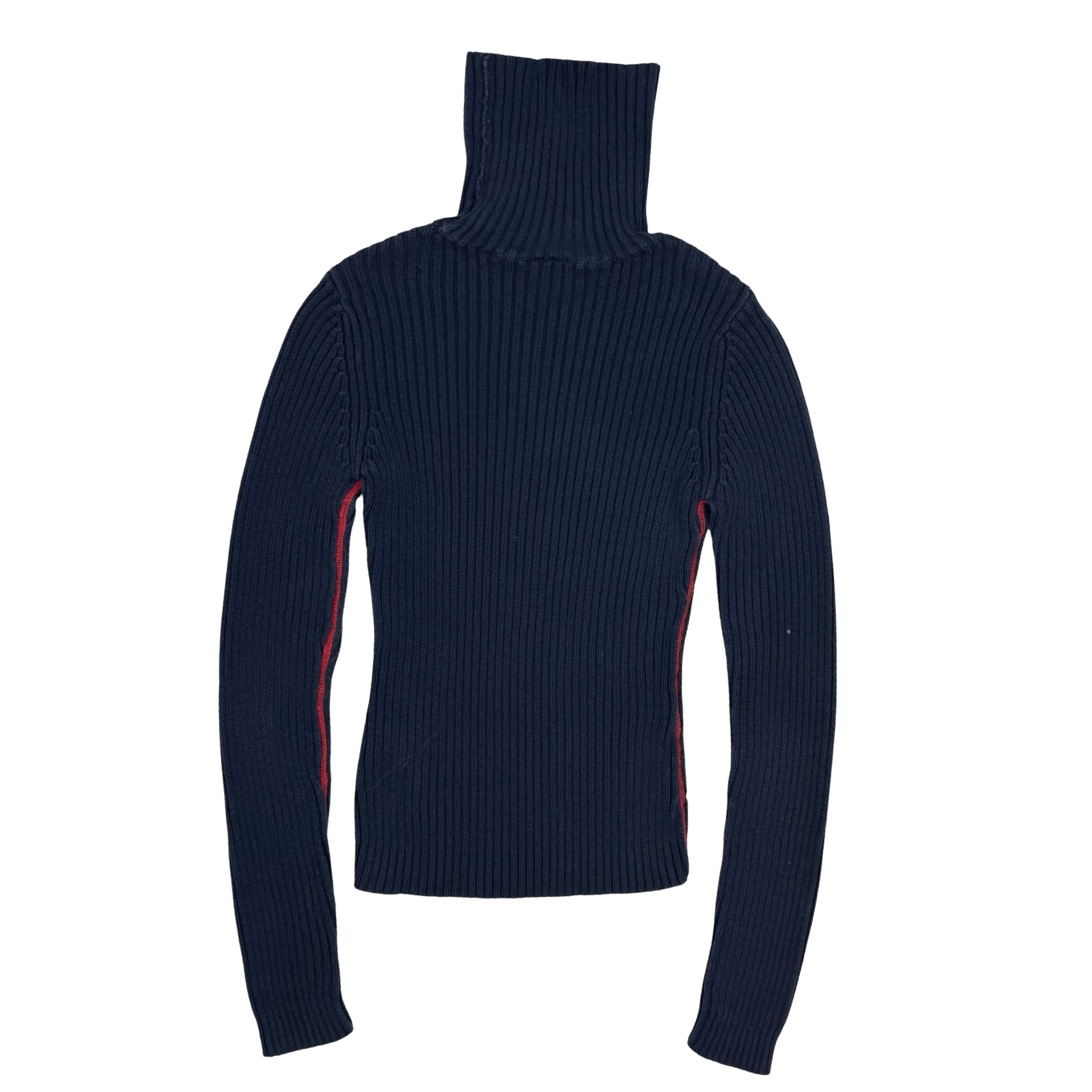 (W) Vintage Tommy Jeans Turtleneck Sweater Navy Blue