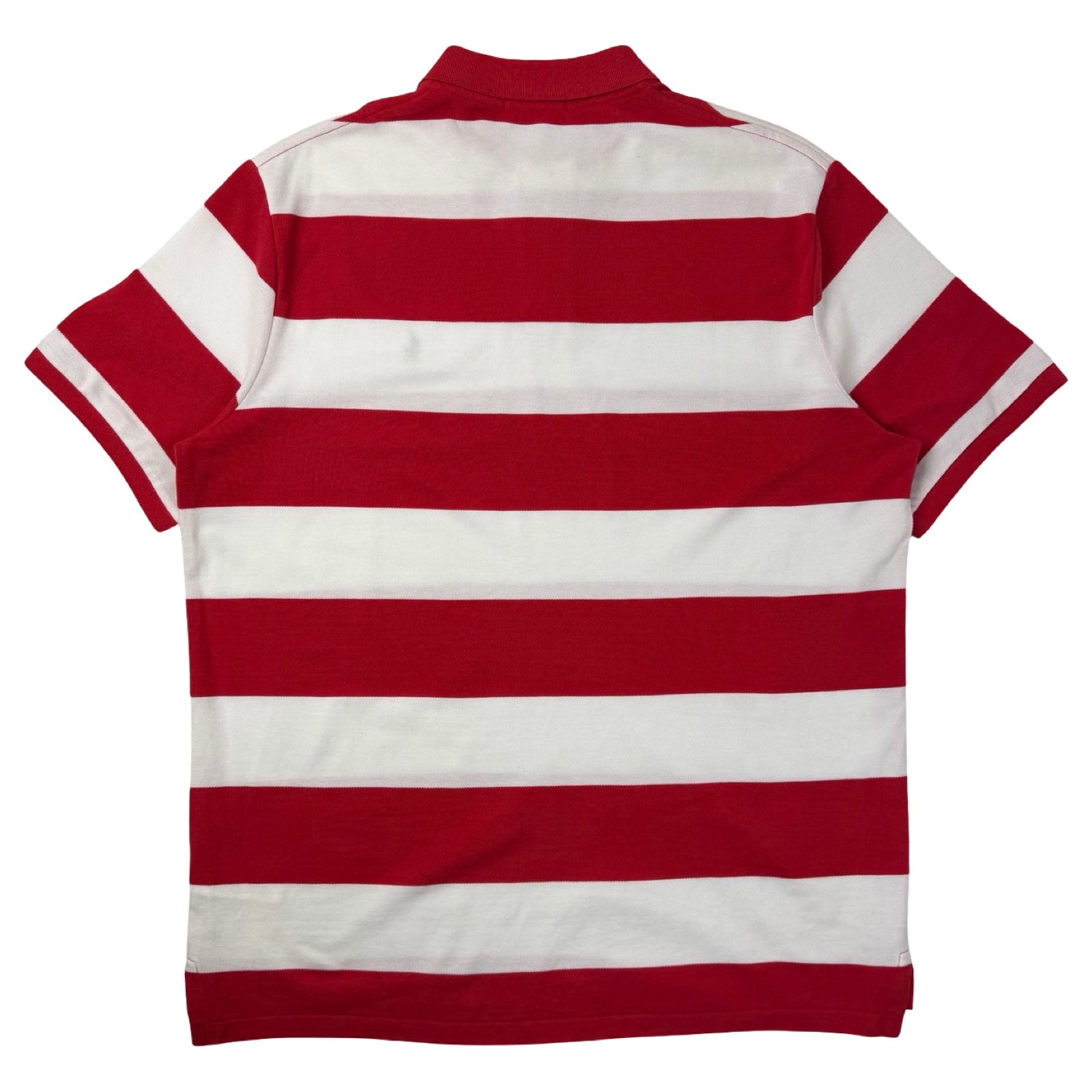 Polo Ralph Lauren Small Pony Striped Polo Red/White