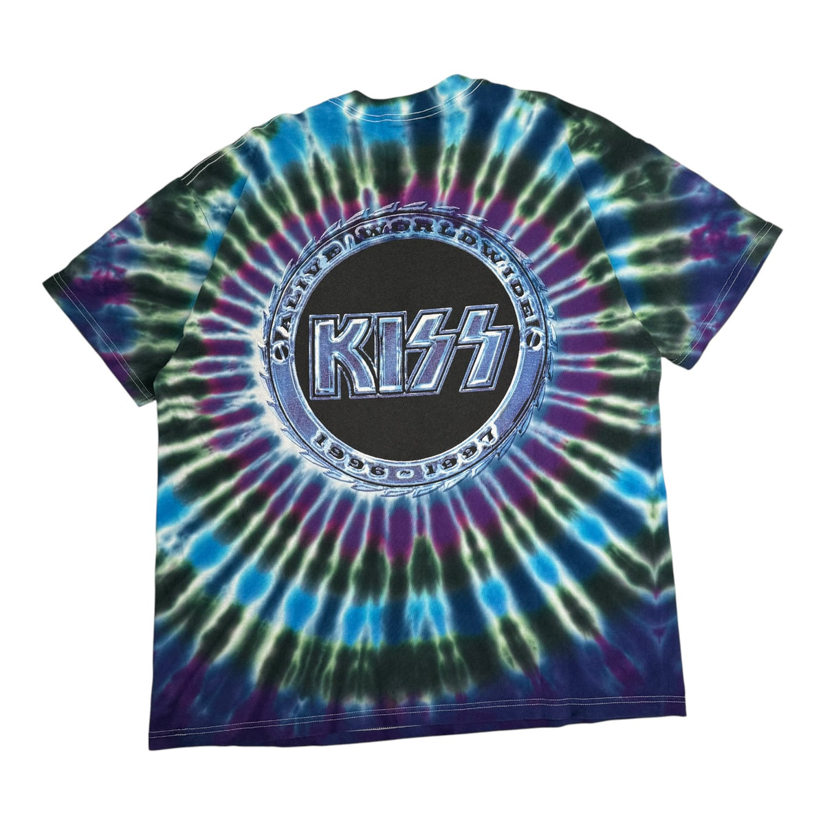 1996/97 Kiss Rock And Roll Over Tee Tie Dye