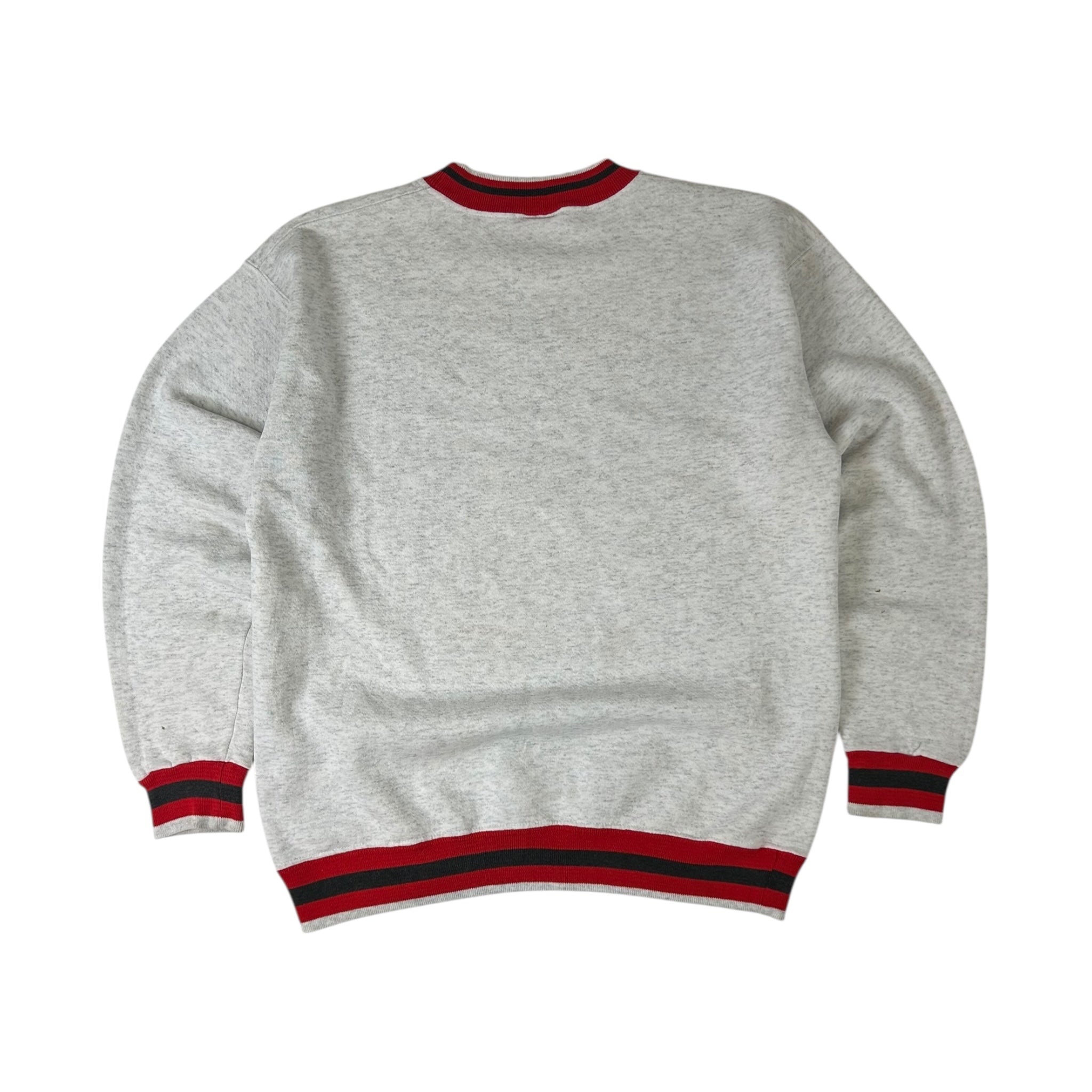 Vintage Red Wings by Nutmeg Mills Crewneck Grey NHL