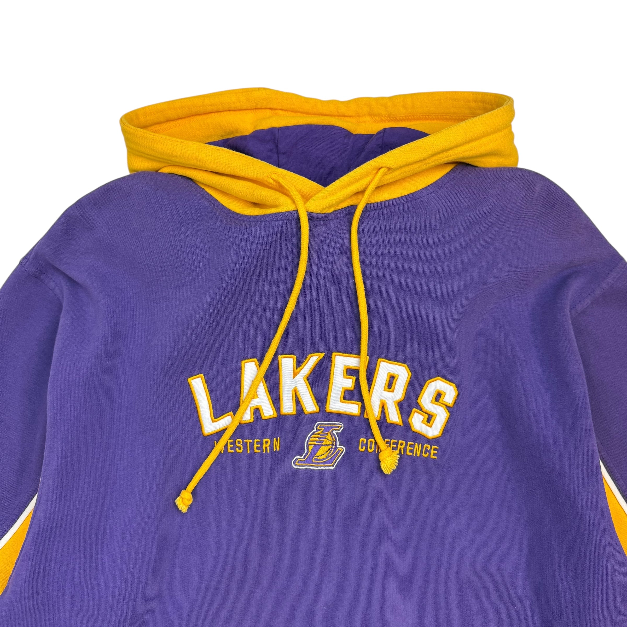 Vintage Reebok Los Angeles Lakers Hoodie Purple/Yellow