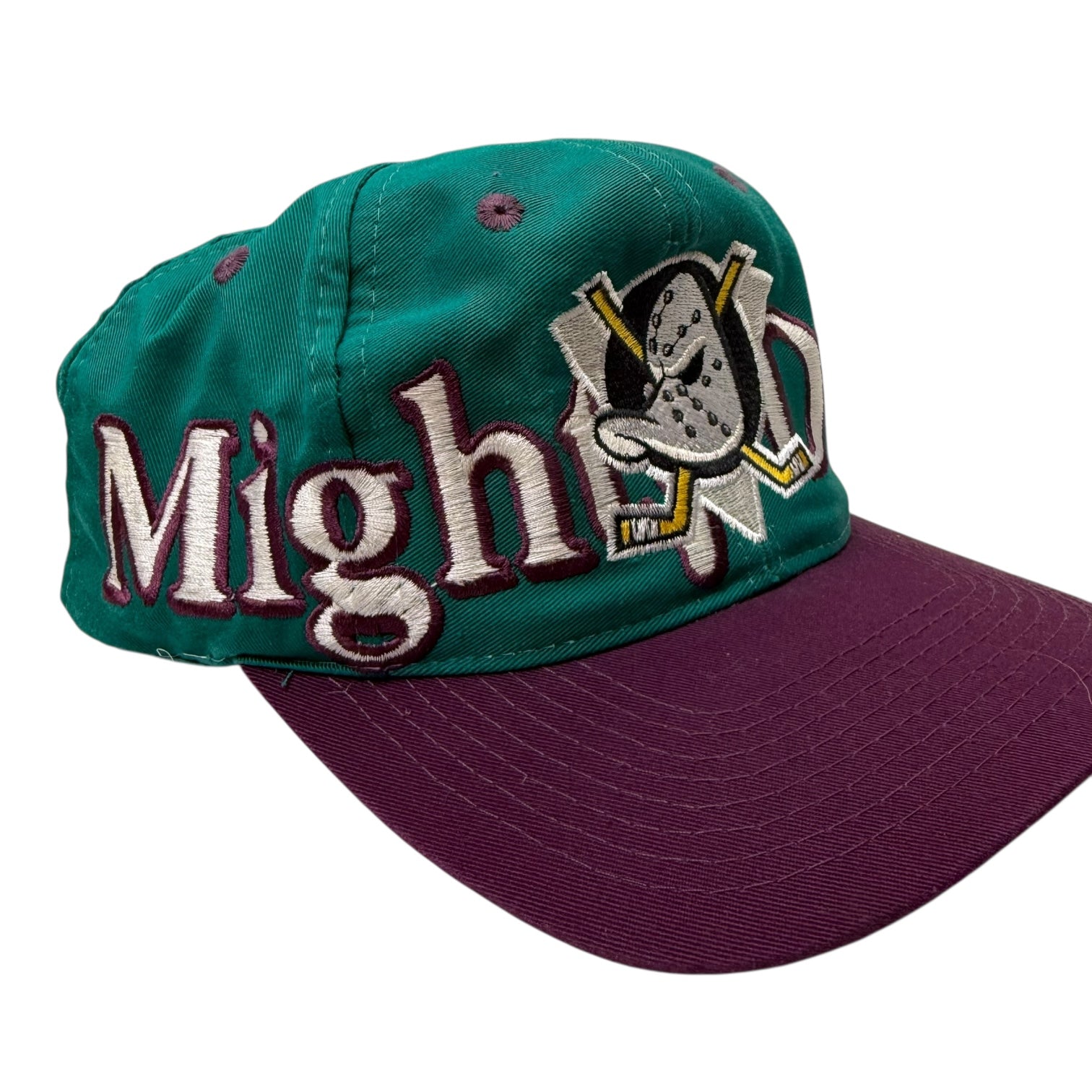 Vintage Anaheim Mighty Ducks Hat Teal/Purple
