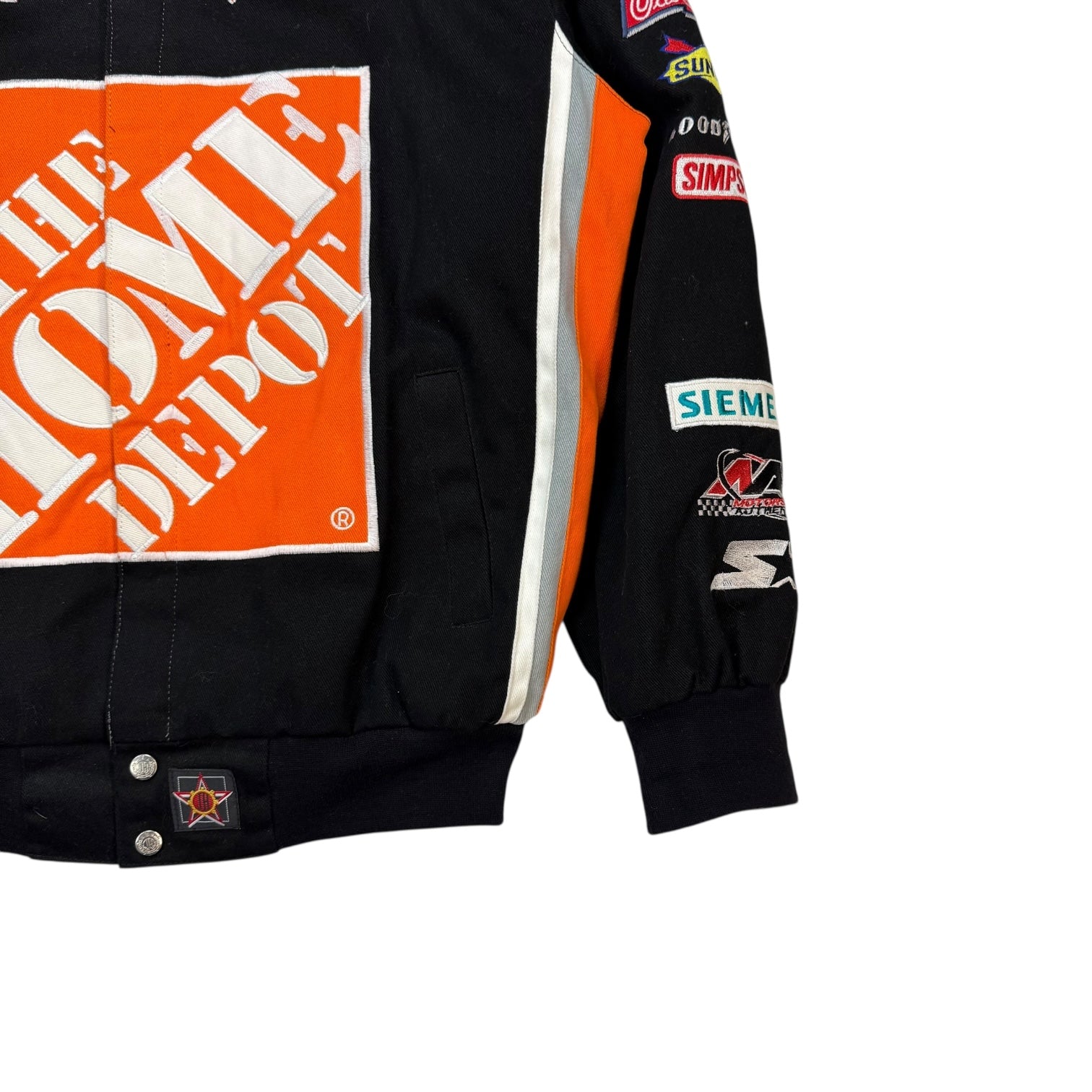 Vintage Jeff Hamilton Tony Stewart Racing Jacket Black/Orange