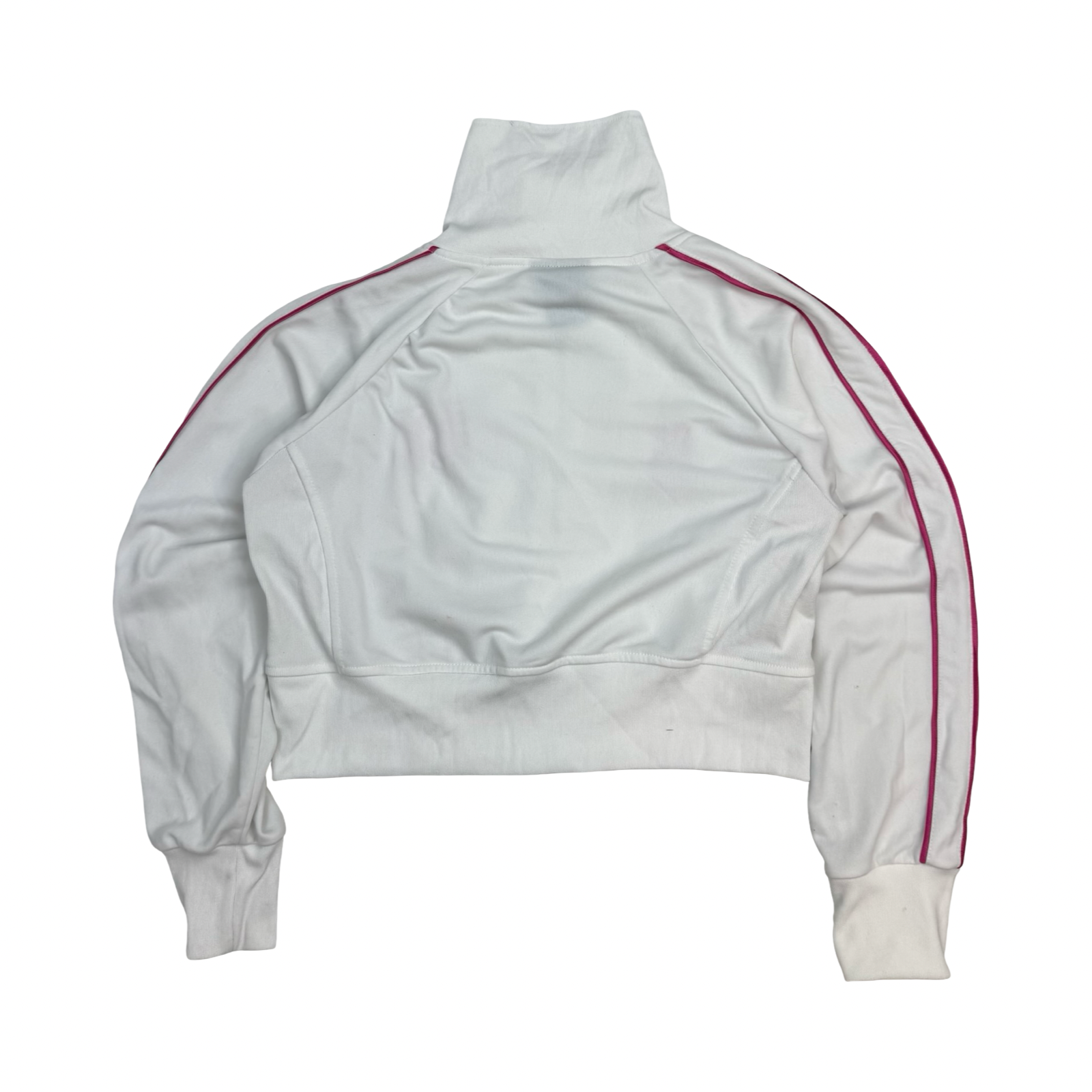 (W) Vintage Hustlers Cropped Track Jacket White/Pink