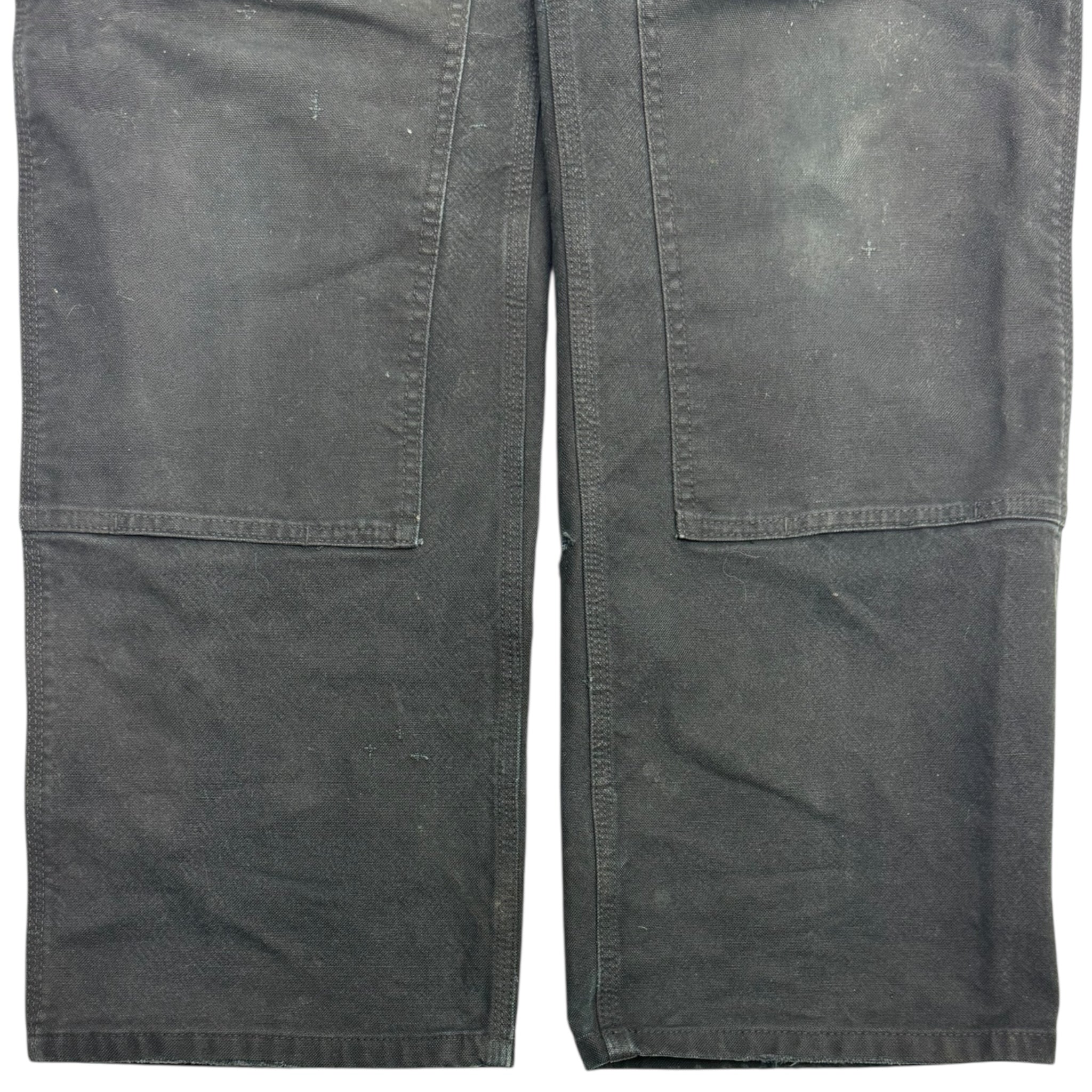 Vintage Carhartt Distressed Black Double Knee Bottoms