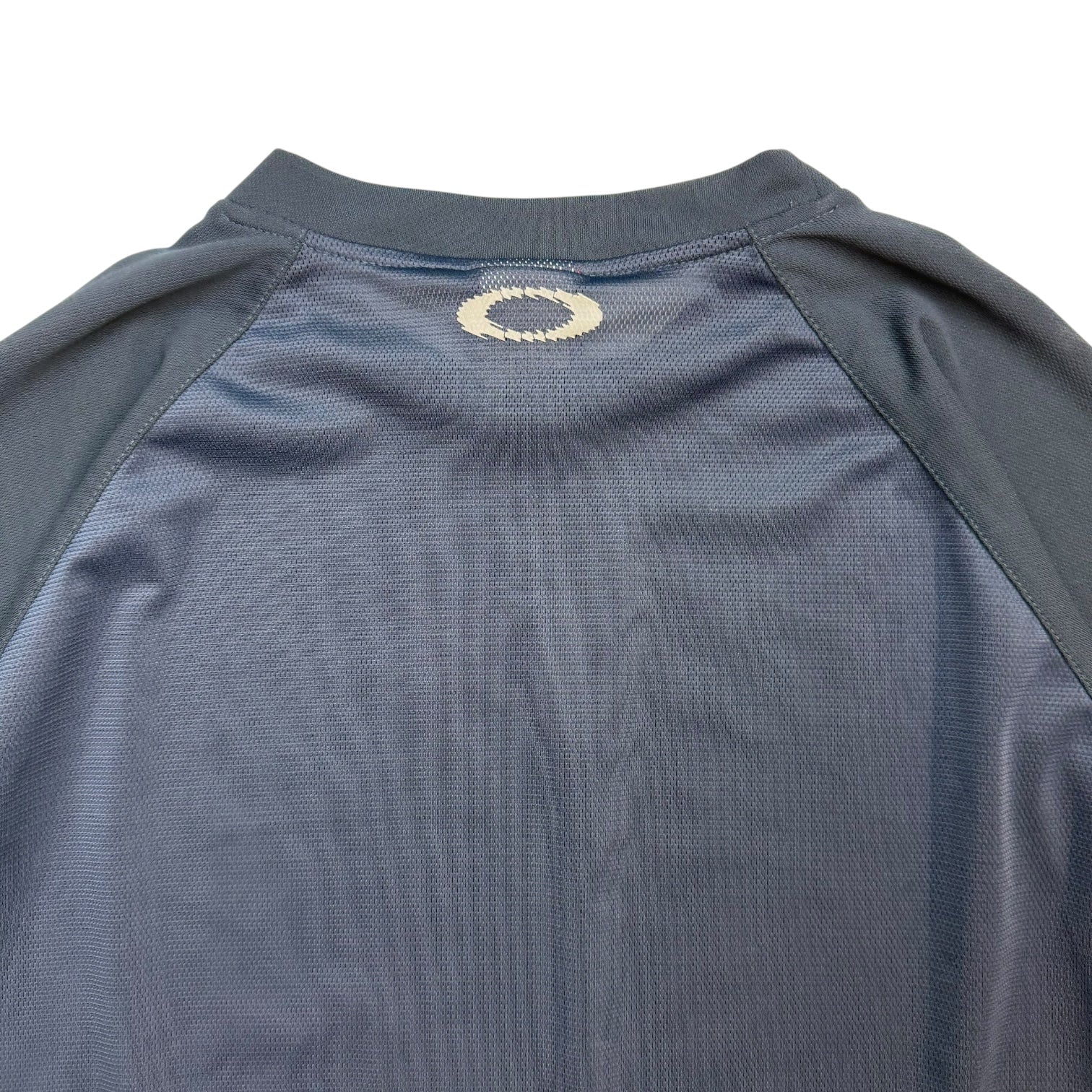 Vintage Oakley Factory Pilot Half Sleeve Jersey Navy Blue