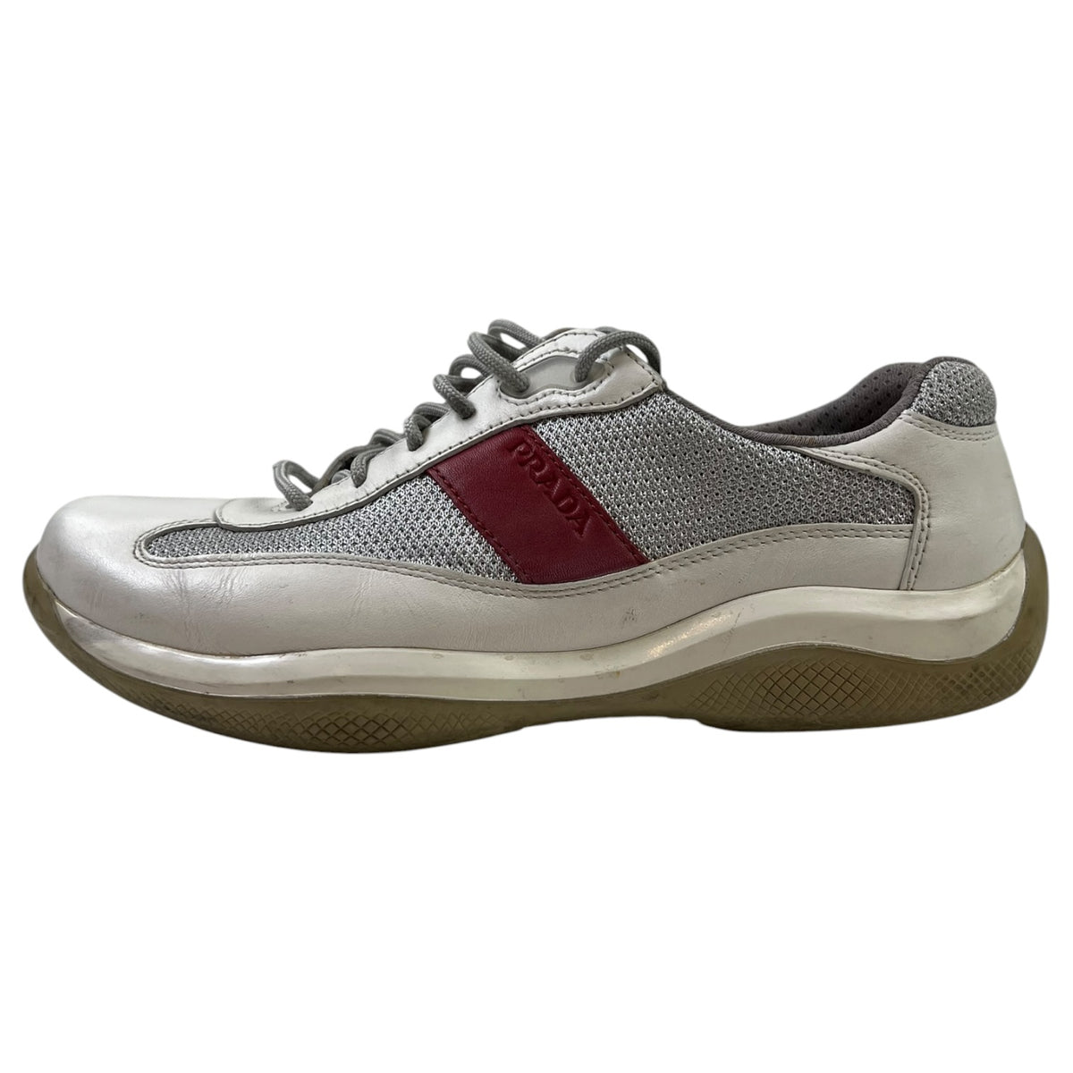 Prada America’s Cup Sneaker Silver