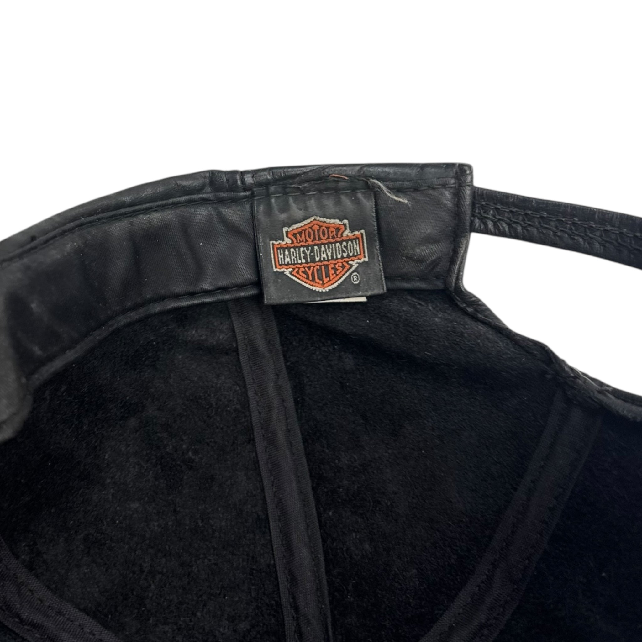 Vintage Harley Davidson Leather Hat