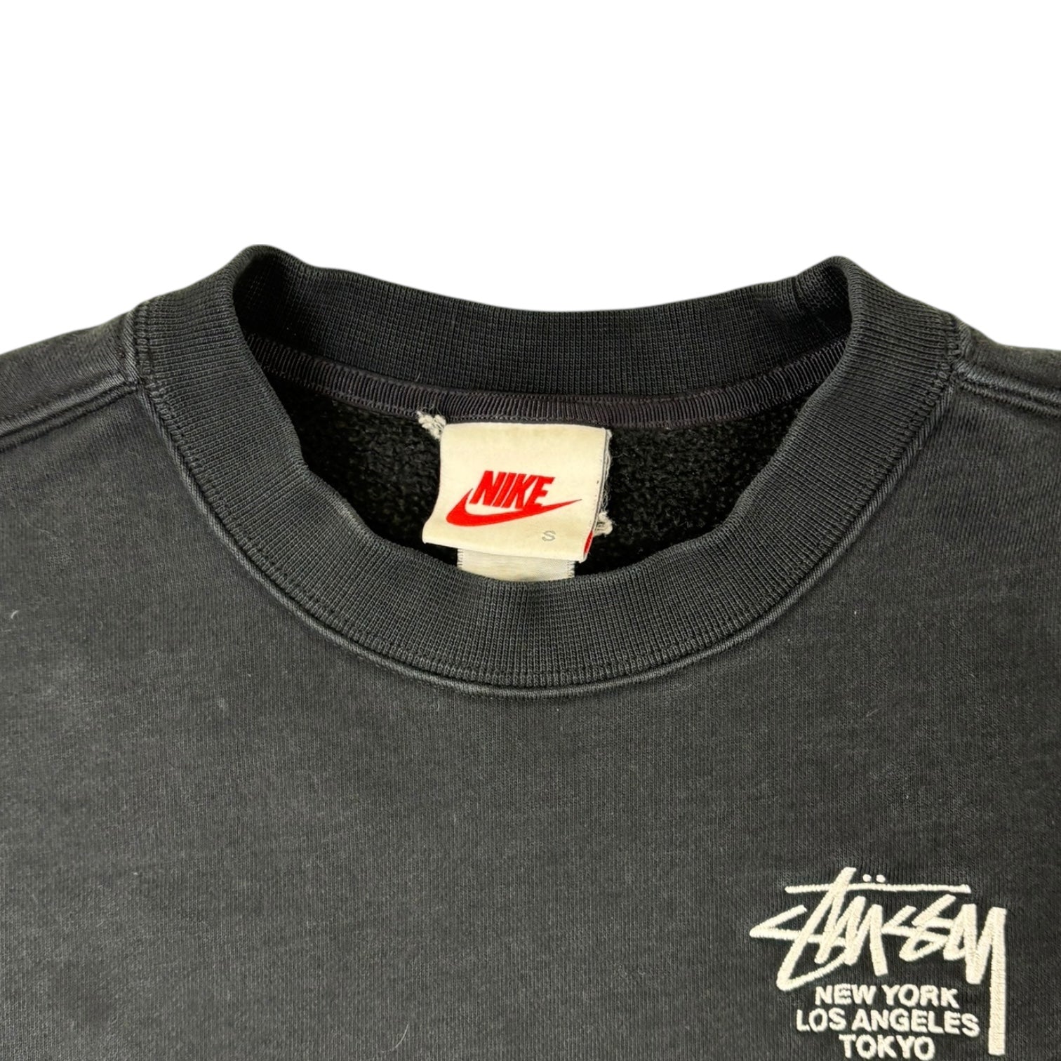 Stussy x Nike World Tour Crewneck Black